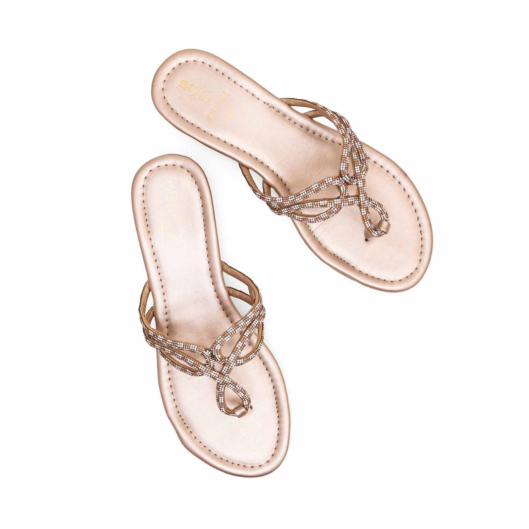 Golden Fancy Chappal FN0744 - Image 5