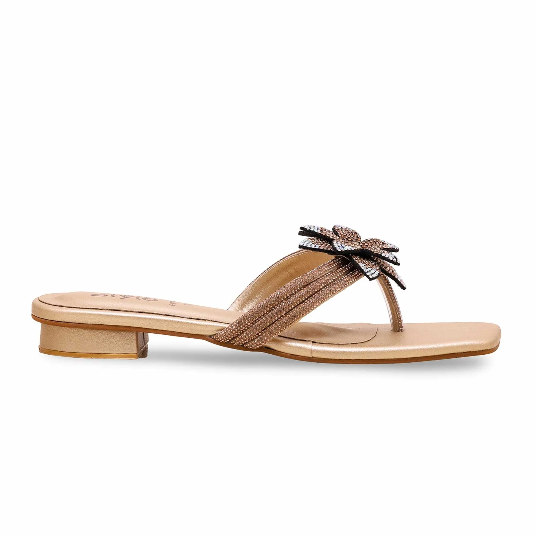 Golden Fancy Chappal FN0754 - Image 2