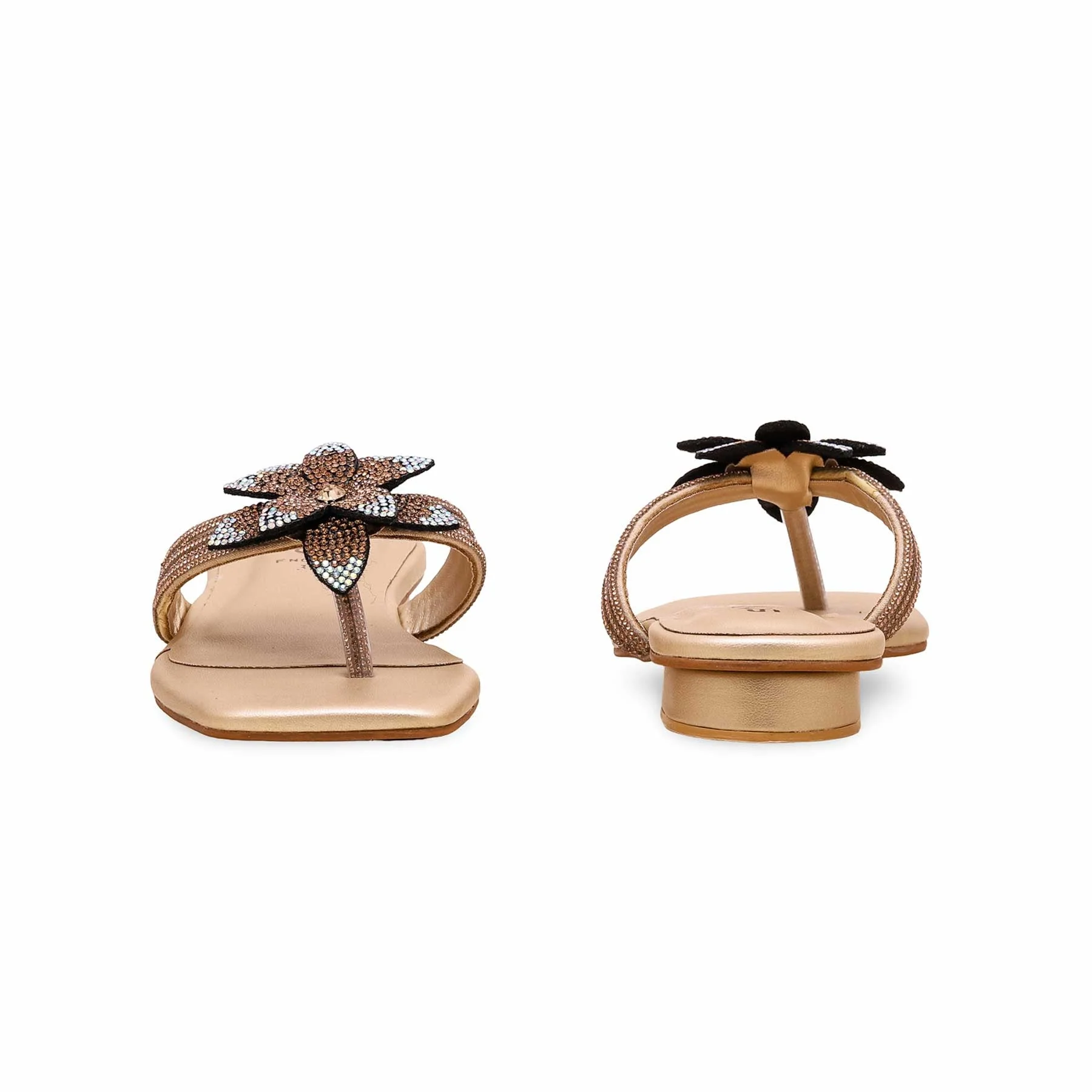 Golden Fancy Chappal FN0754 - Image 4