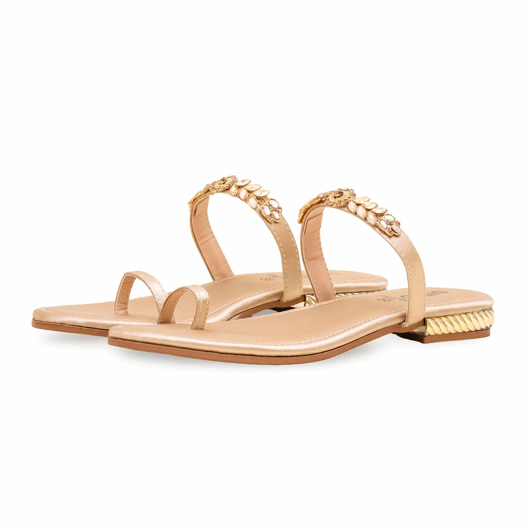 Golden Fancy Chappal FN0756 - Image 2