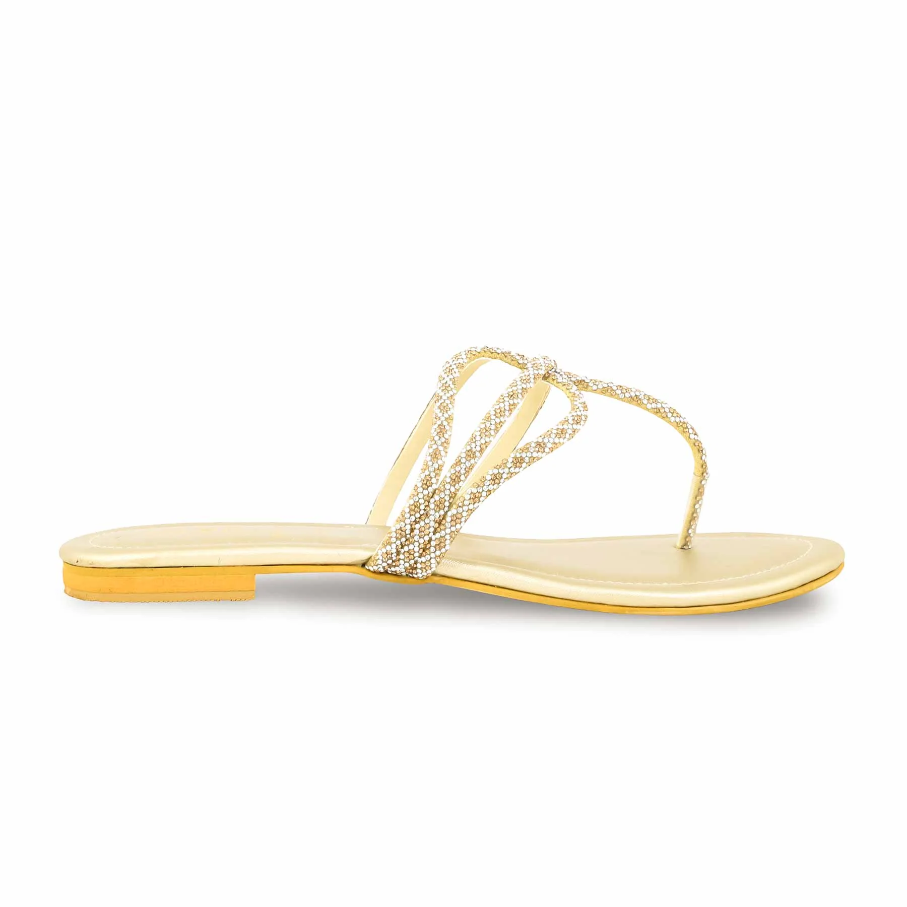 Golden Fancy Chappal FN0761 - Image 2