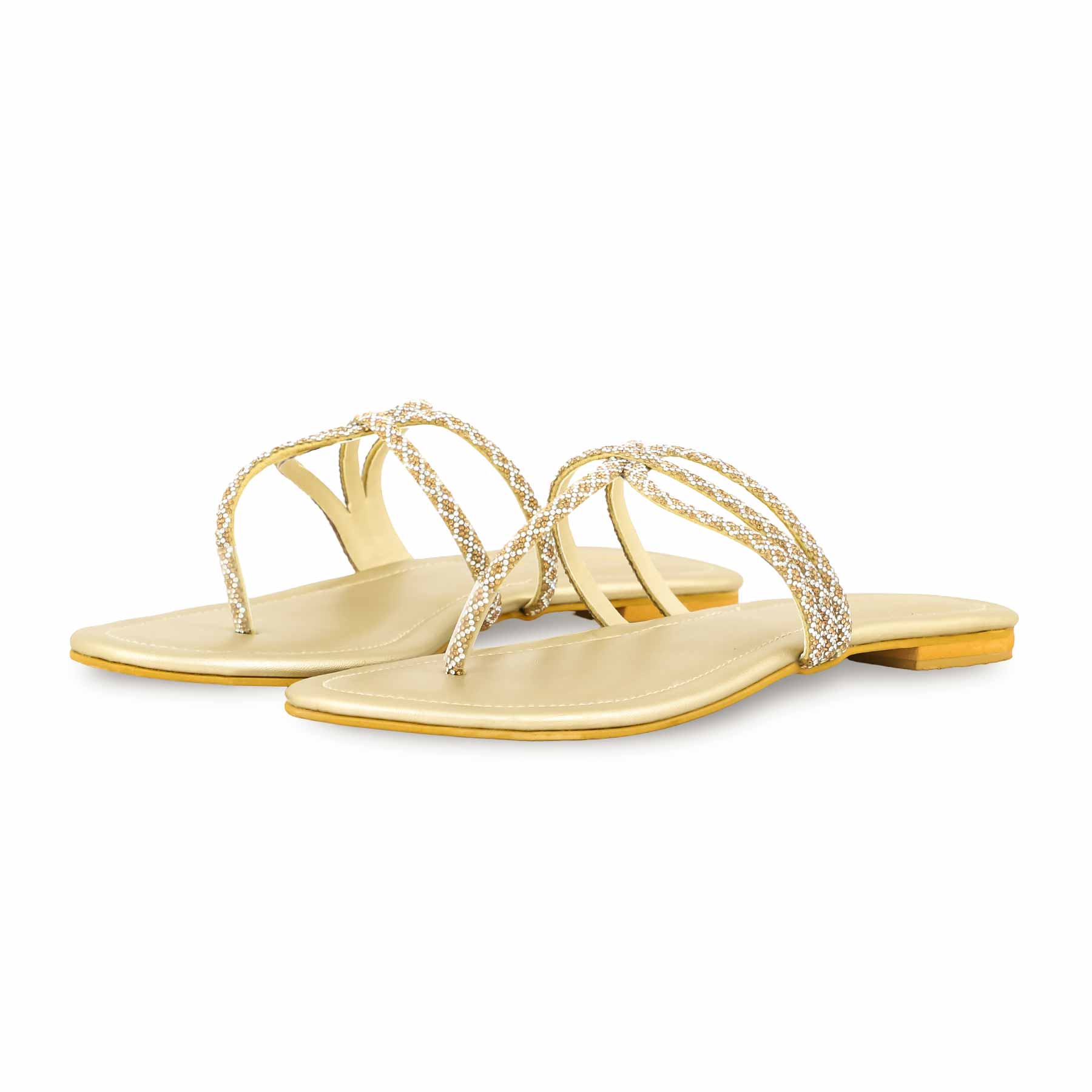 Golden Fancy Chappal FN0761 - Image 3