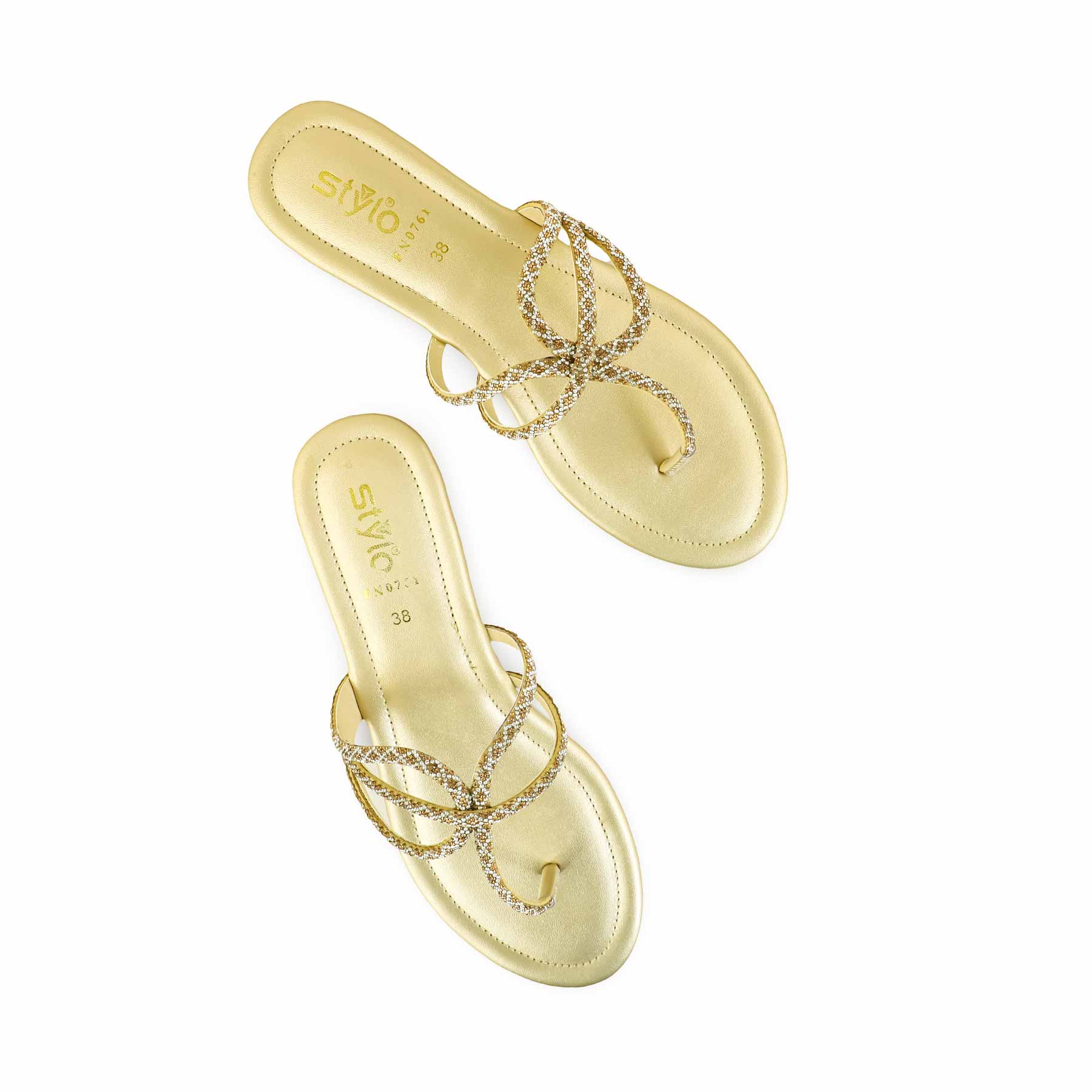 Golden Fancy Chappal FN0761 - Image 5