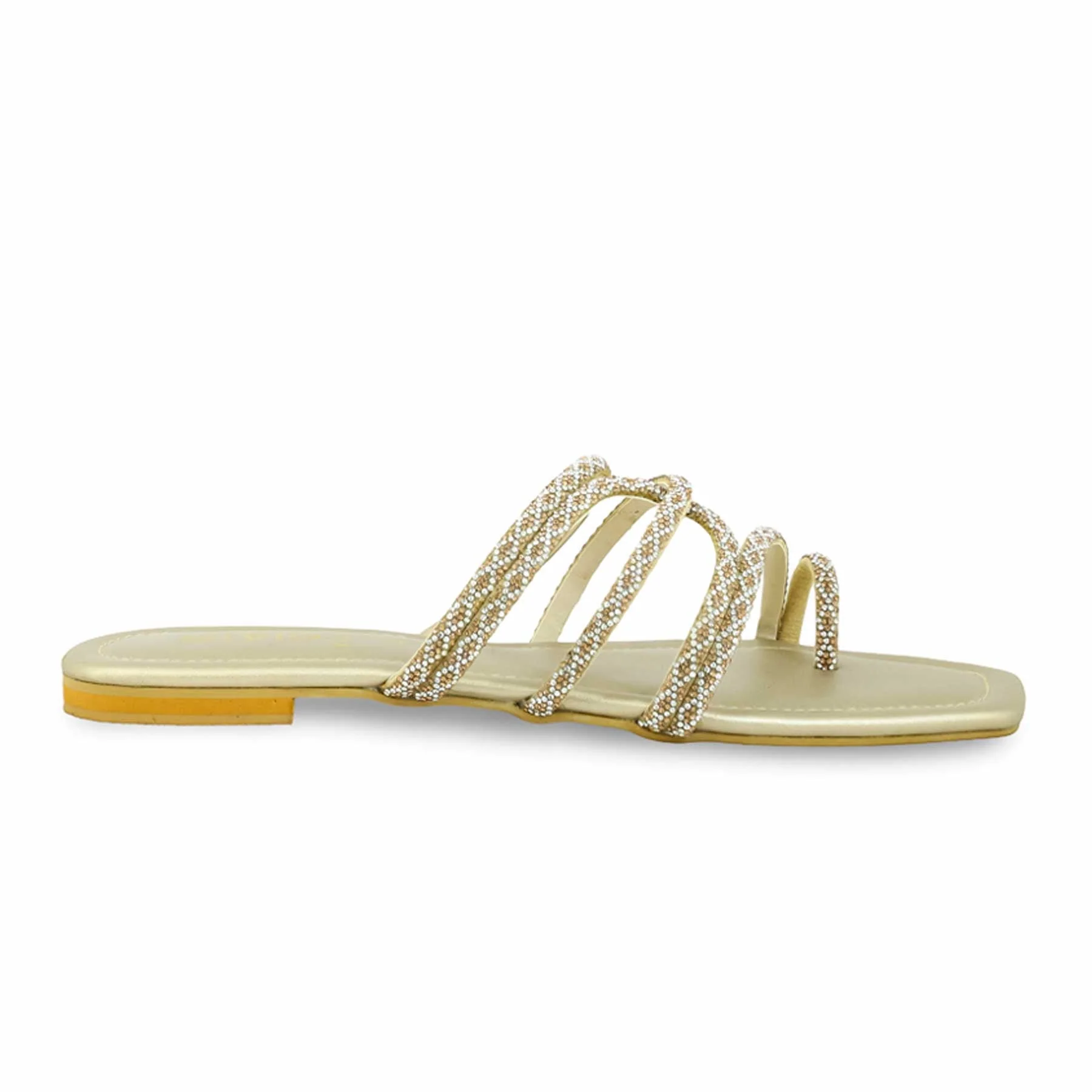 Golden Fancy Chappal FN0762 - Image 2