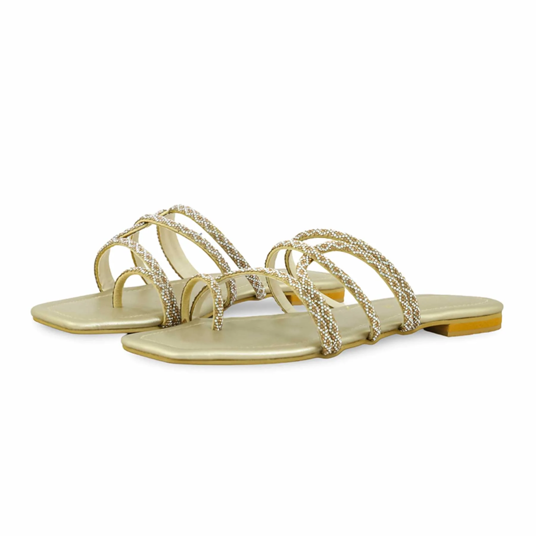 Golden Fancy Chappal FN0762 - Image 3