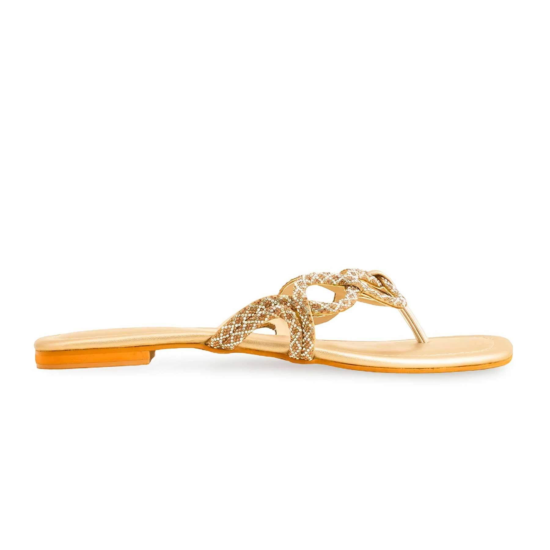 Golden Fancy Chappal FN0763 - Image 2