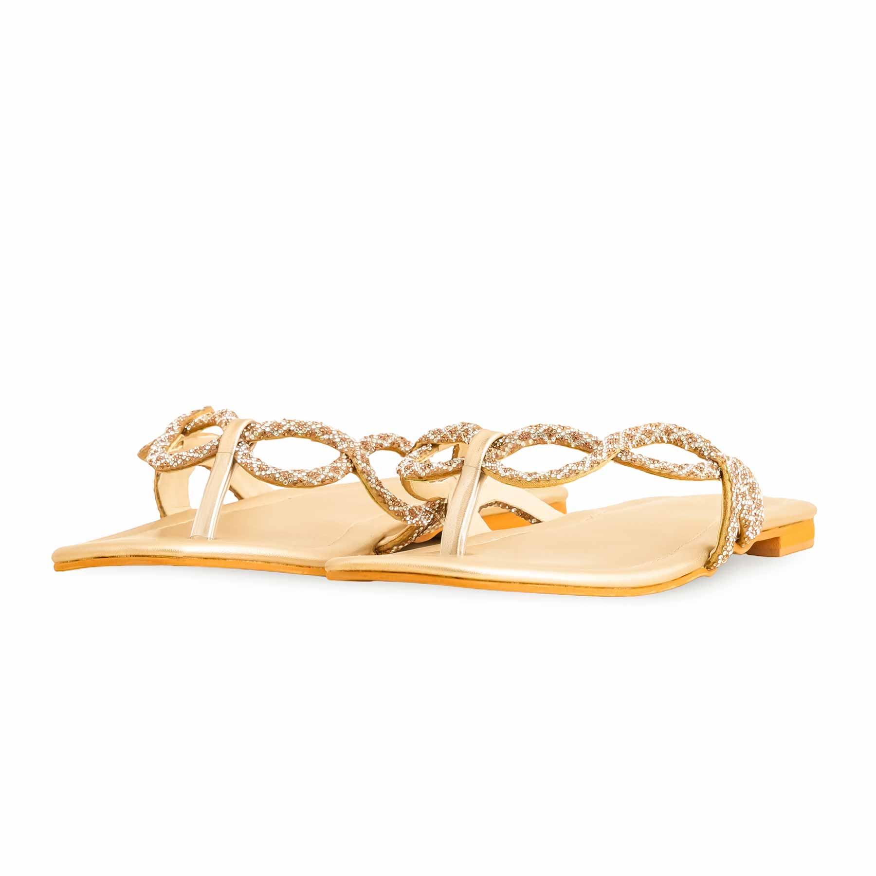 Golden Fancy Chappal FN0763 - Image 3