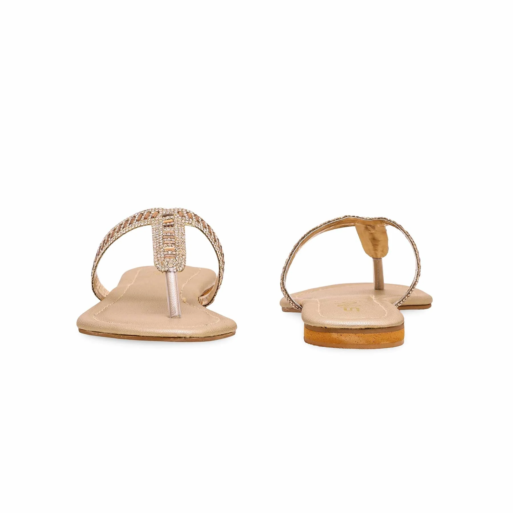 Golden Fancy Chappal FN0769 - Image 3