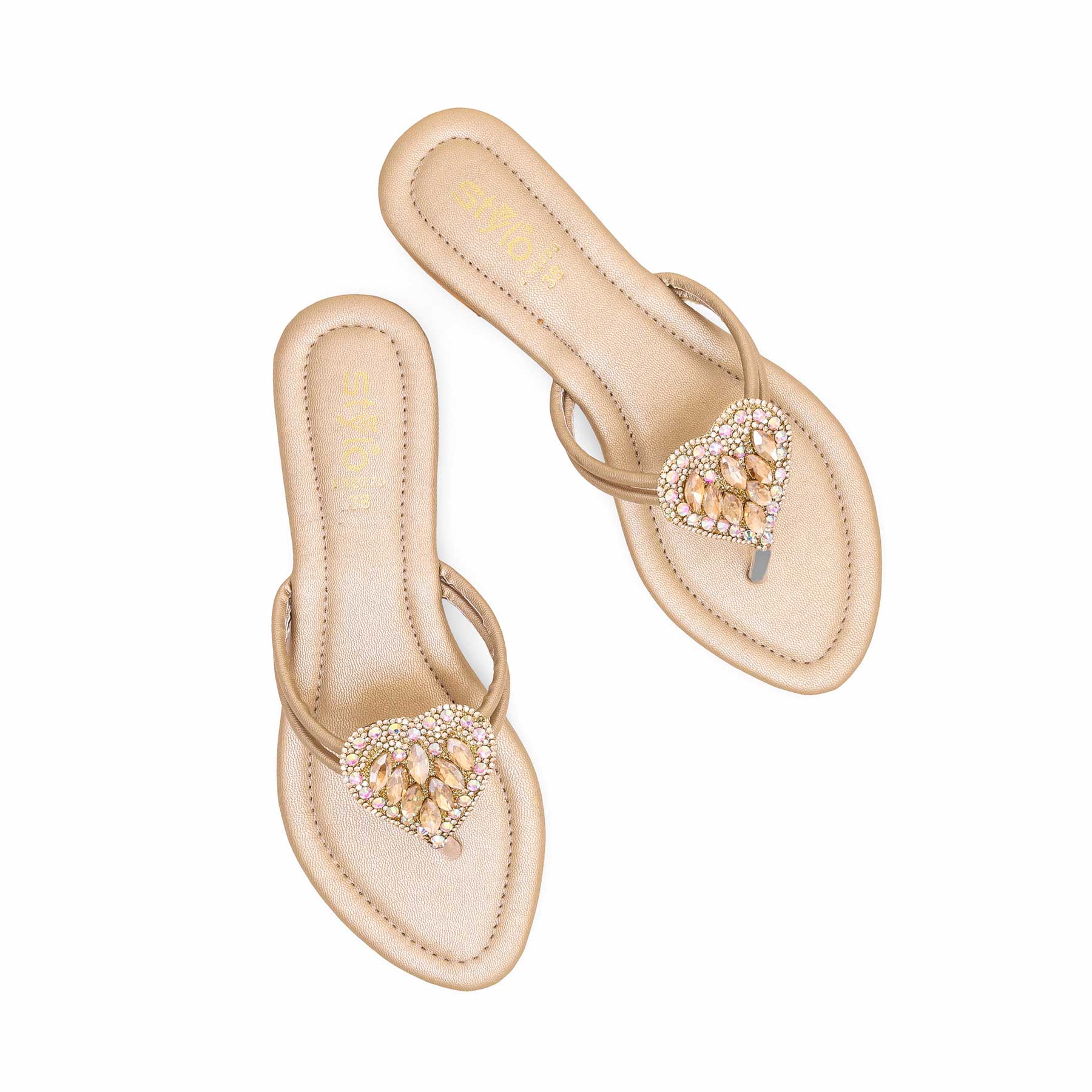 Golden Fancy Chappal FN0770 - Image 4