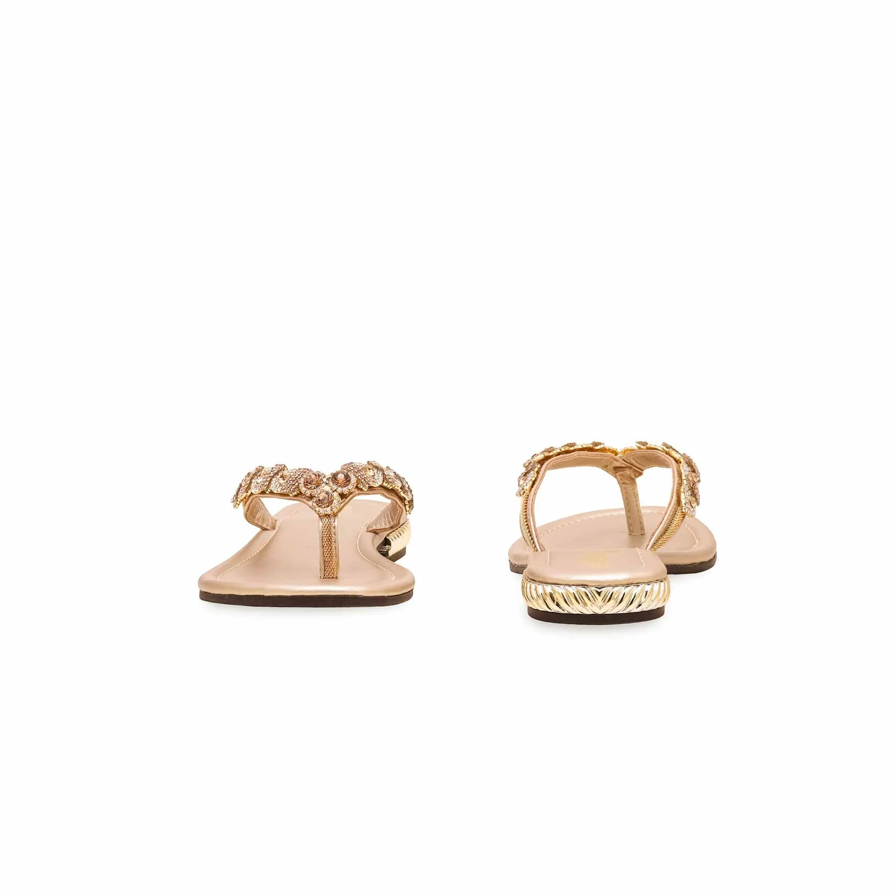 Golden Fancy Chappal FN0772 - Image 3