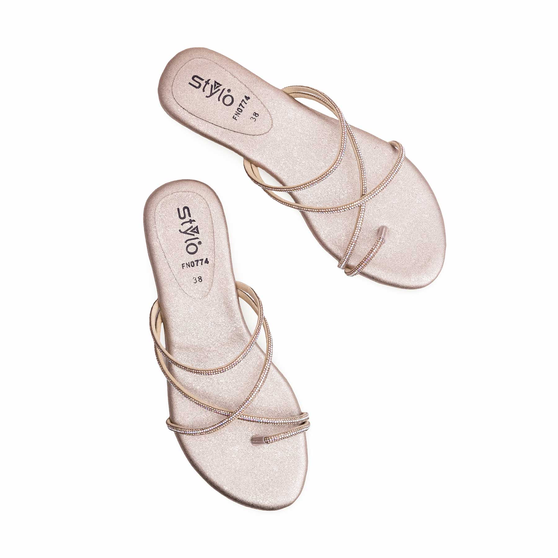 Golden Fancy Chappal FN0774 - Image 4