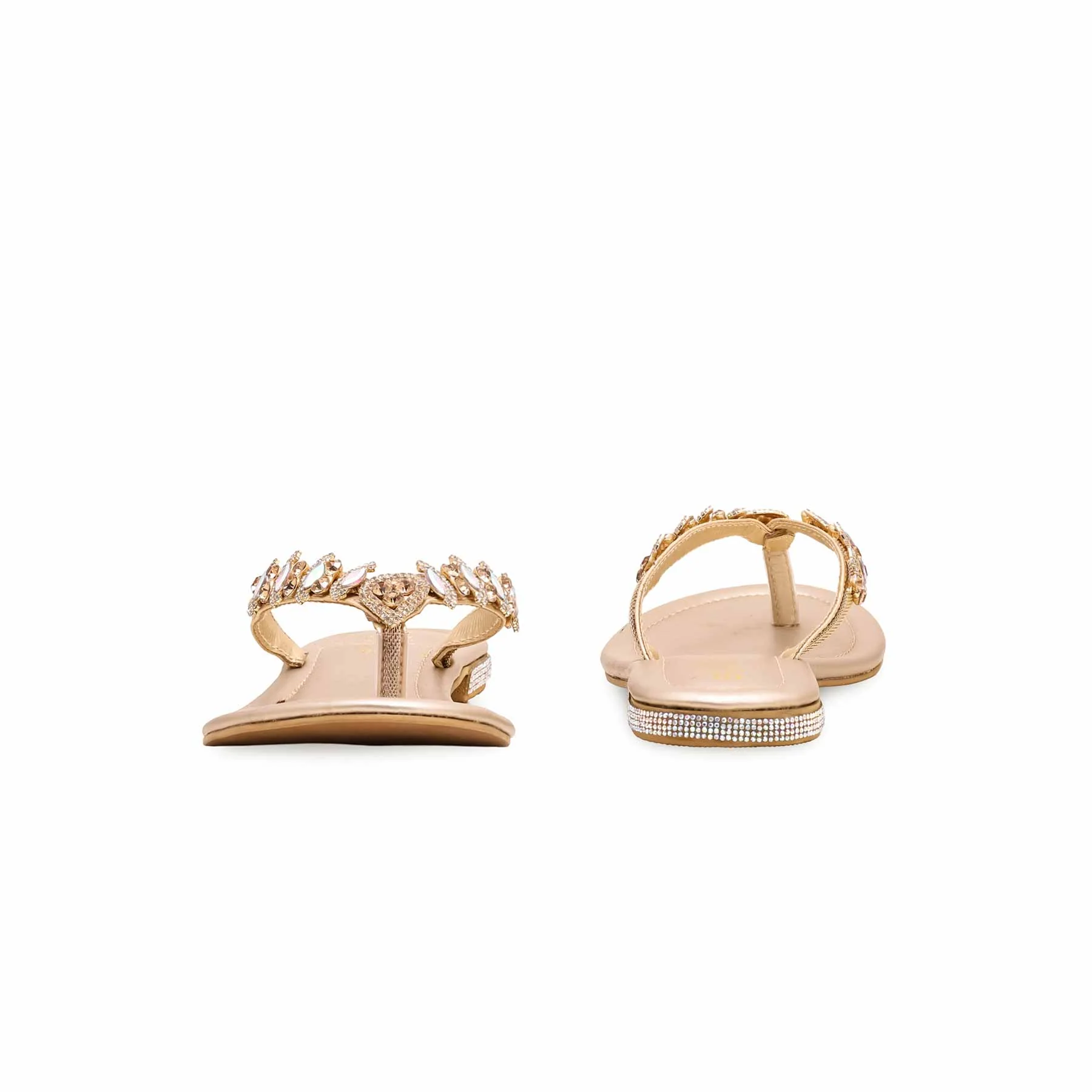 Golden Fancy Chappal FN0777 - Image 3