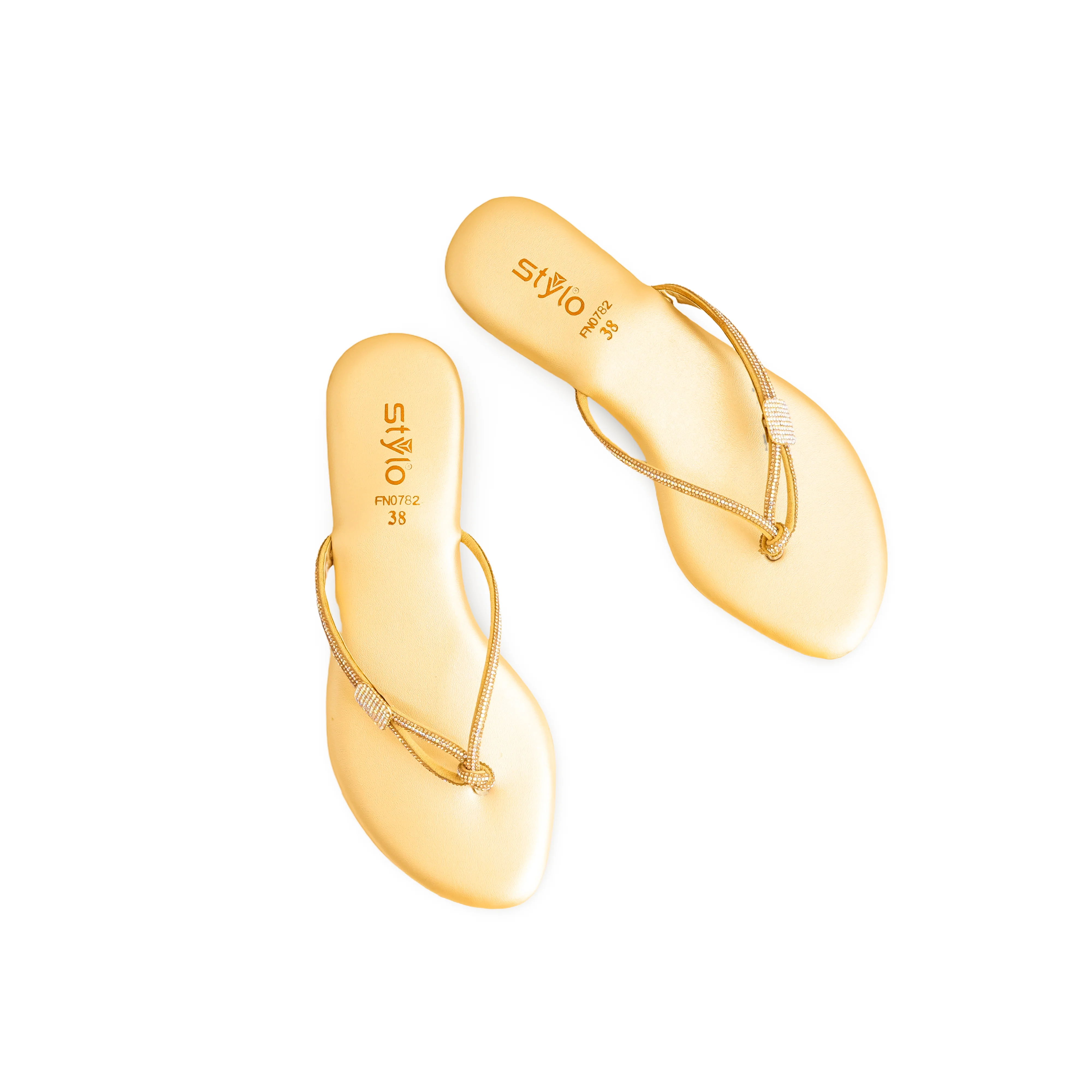 Golden Fancy Chappal FN0782 - Image 5