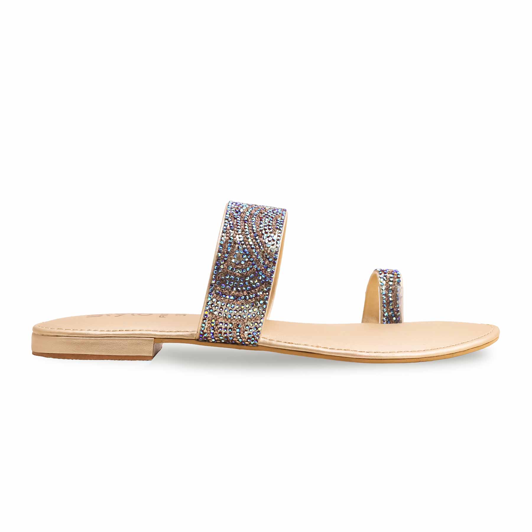 Golden Fancy Chappal FN0783 - Image 2