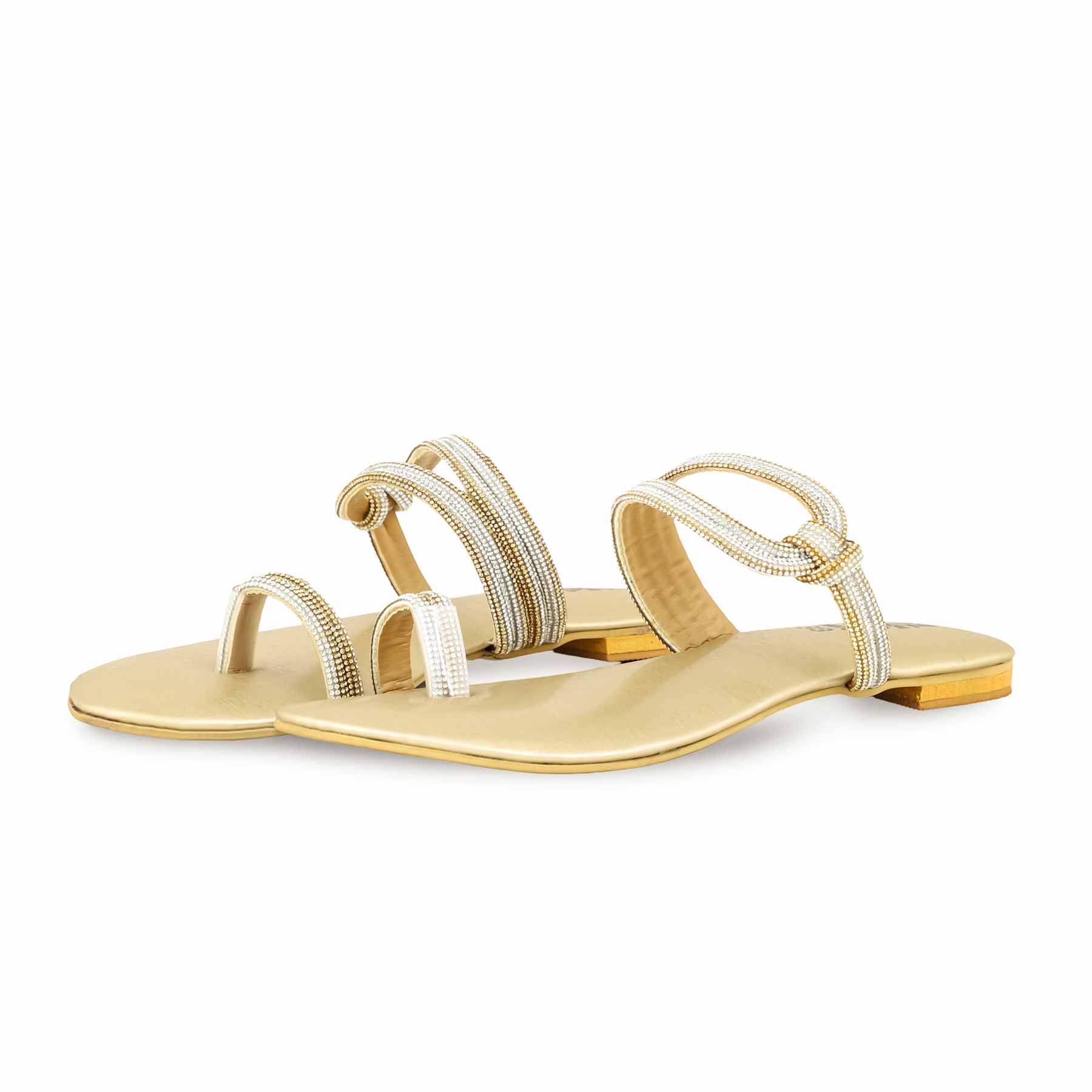 Golden Fancy Chappal FN0787 - Image 3