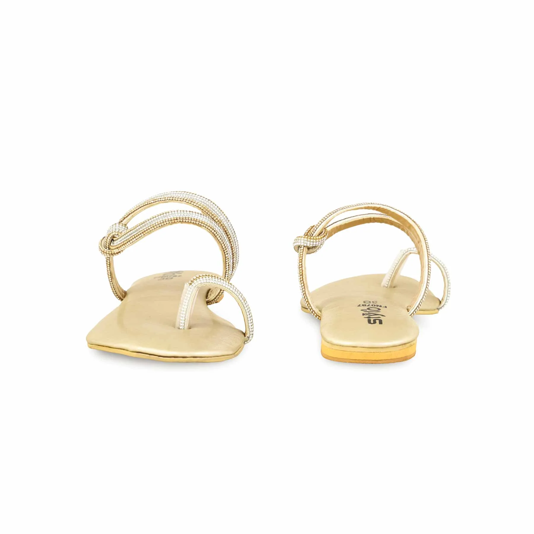 Golden Fancy Chappal FN0787 - Image 4
