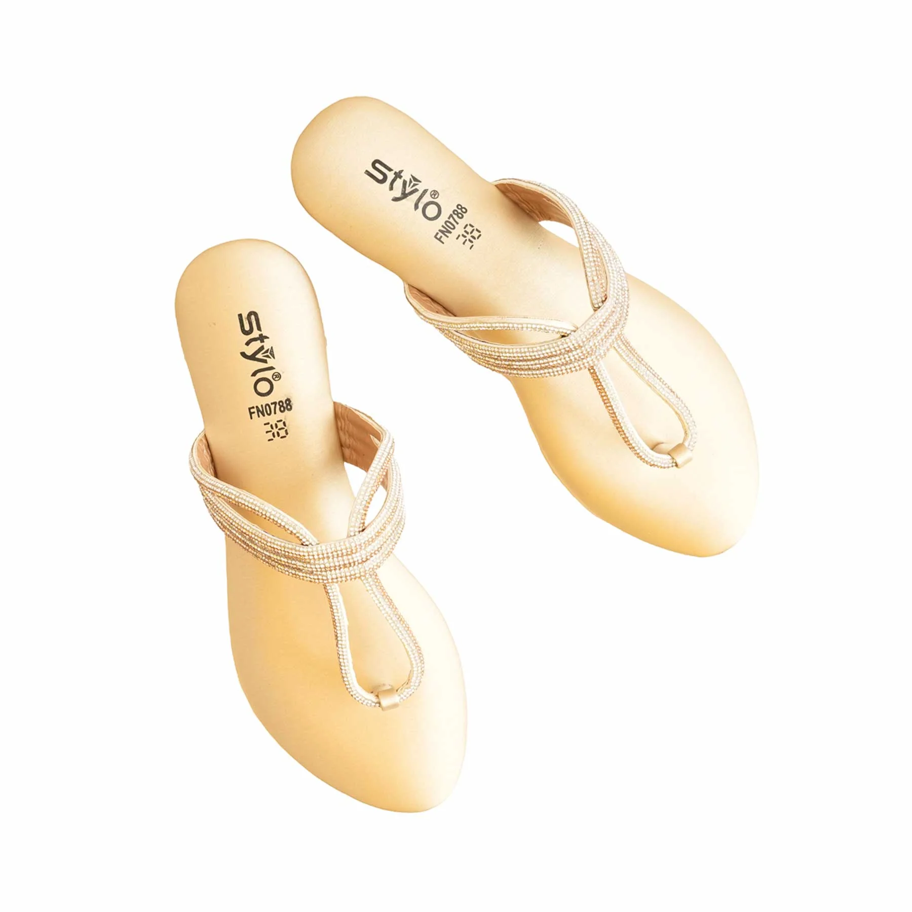Golden Fancy Chappal FN0788 - Image 3