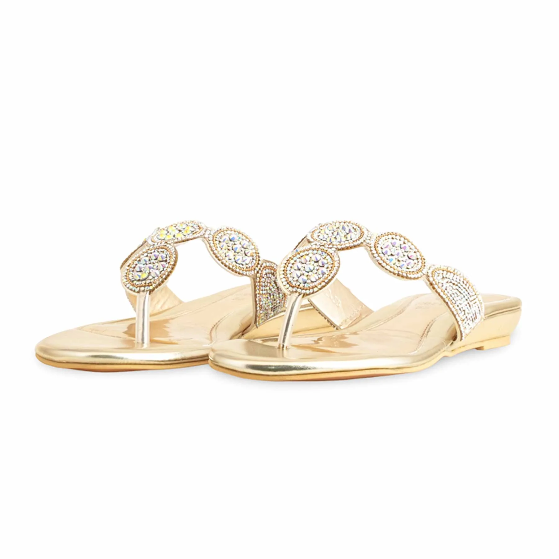 Golden Fancy Chappal FN0792 - Image 3