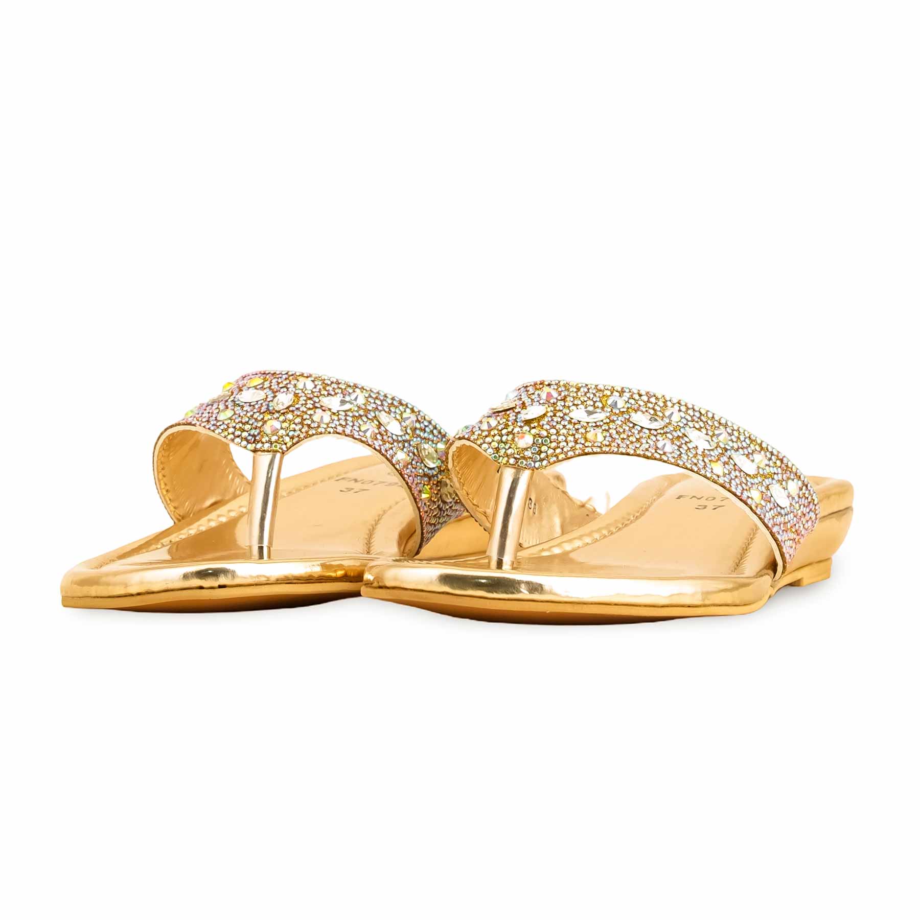 Golden Fancy Chappal FN0794 - Image 3
