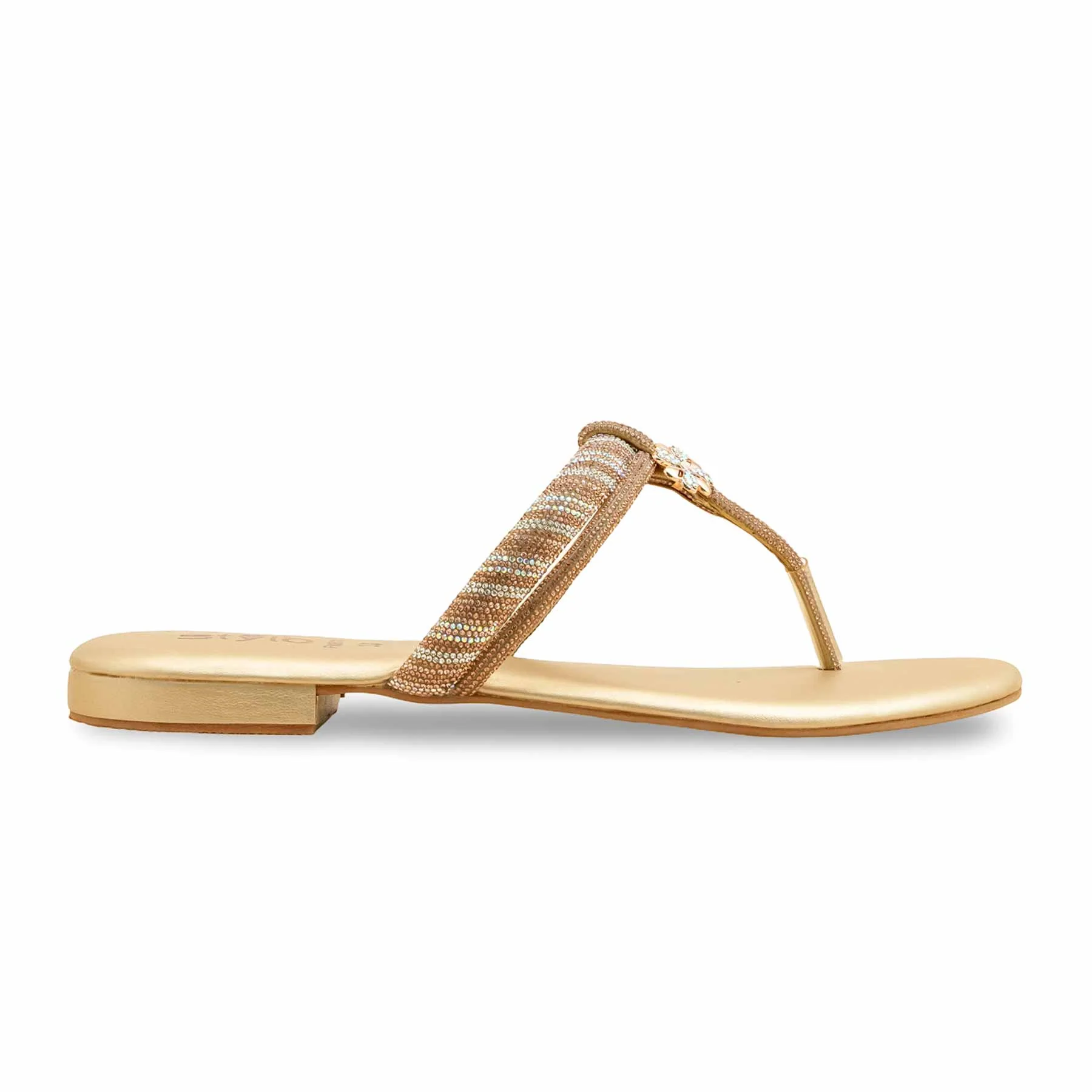 Golden Fancy Chappal FN0811 - Image 2
