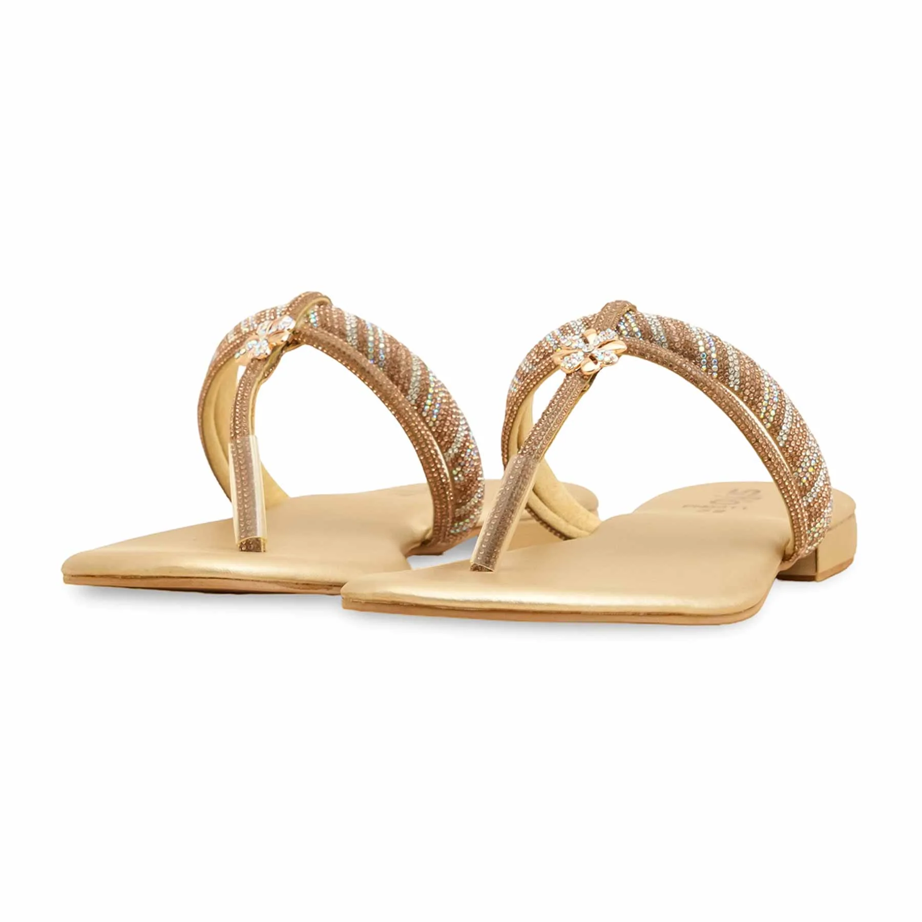 Golden Fancy Chappal FN0811 - Image 3