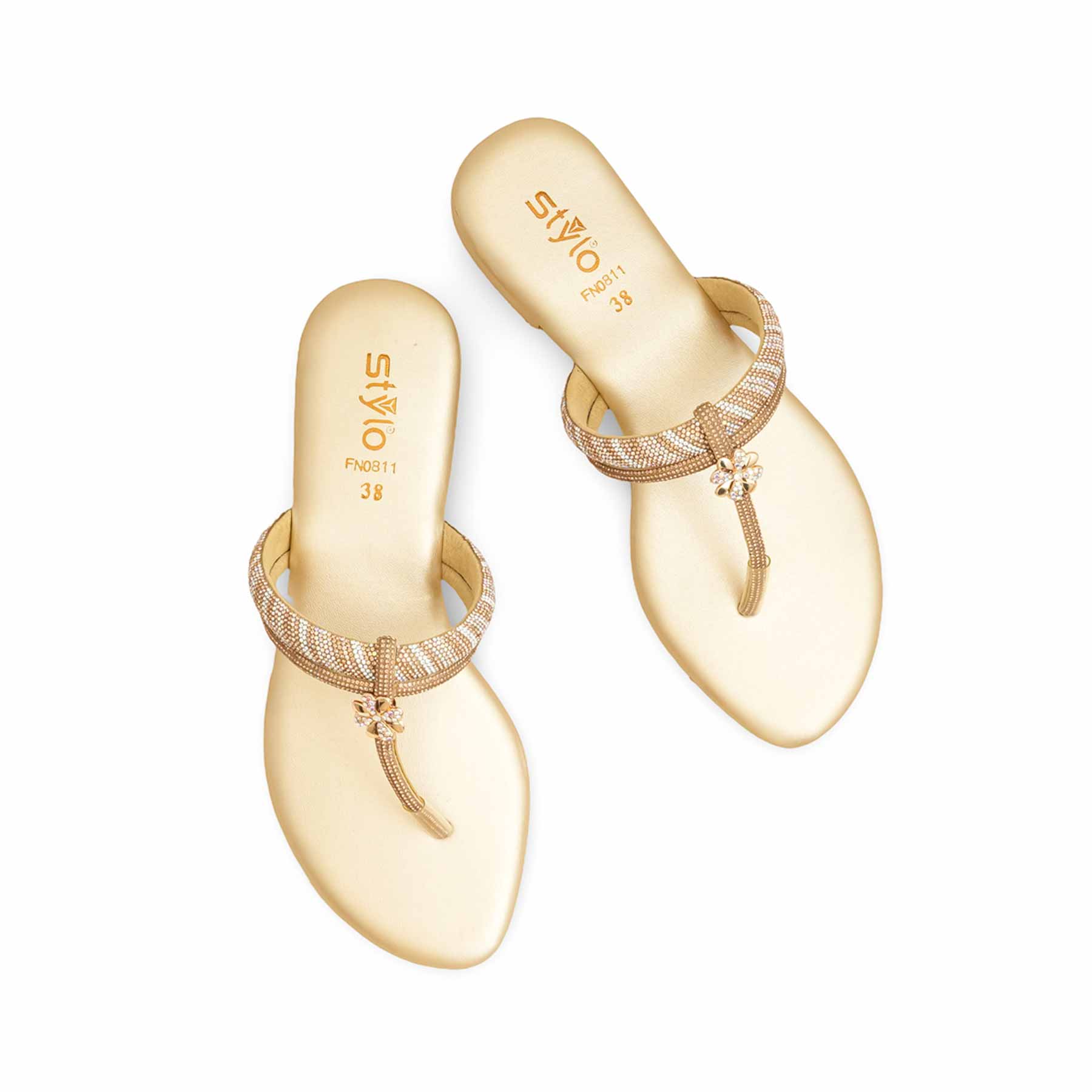 Golden Fancy Chappal FN0811 - Image 5