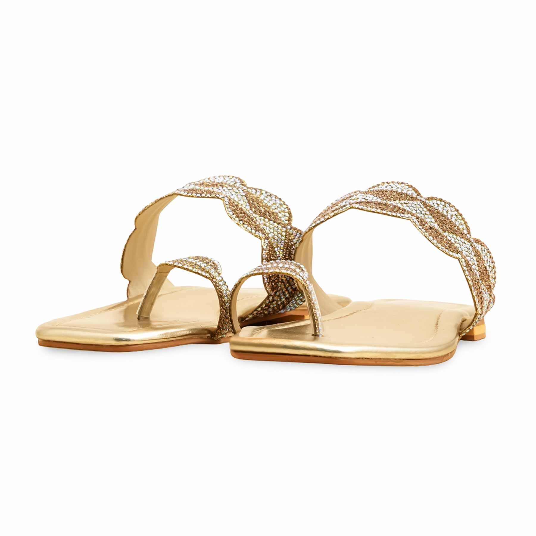 Golden Fancy Chappal FN0817 - Image 3