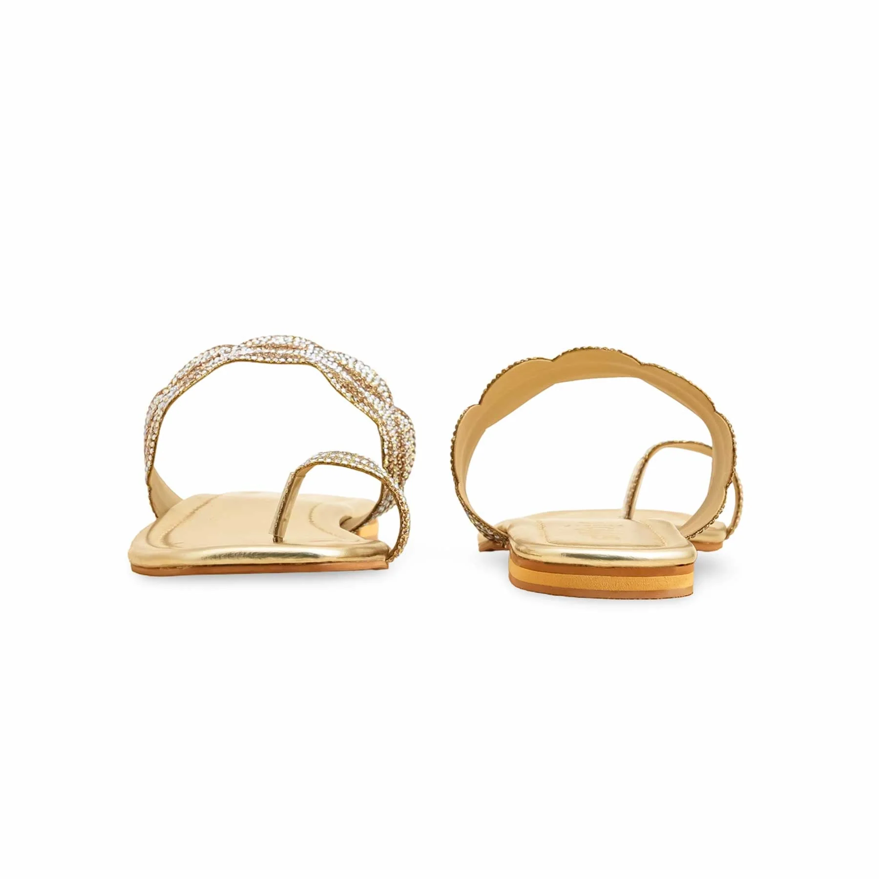 Golden Fancy Chappal FN0817 - Image 4