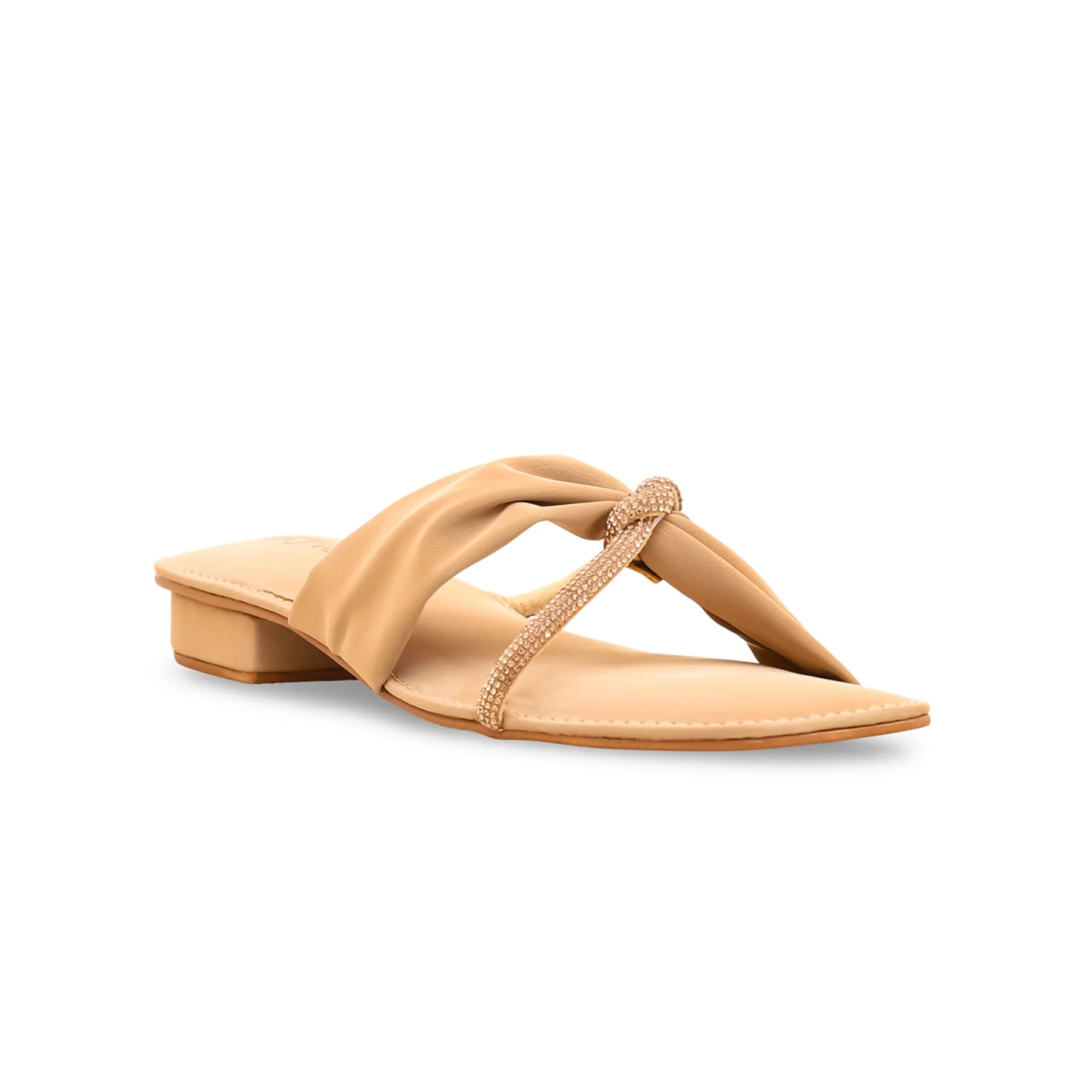 Golden Fancy Chappal FN7691 - Image 2