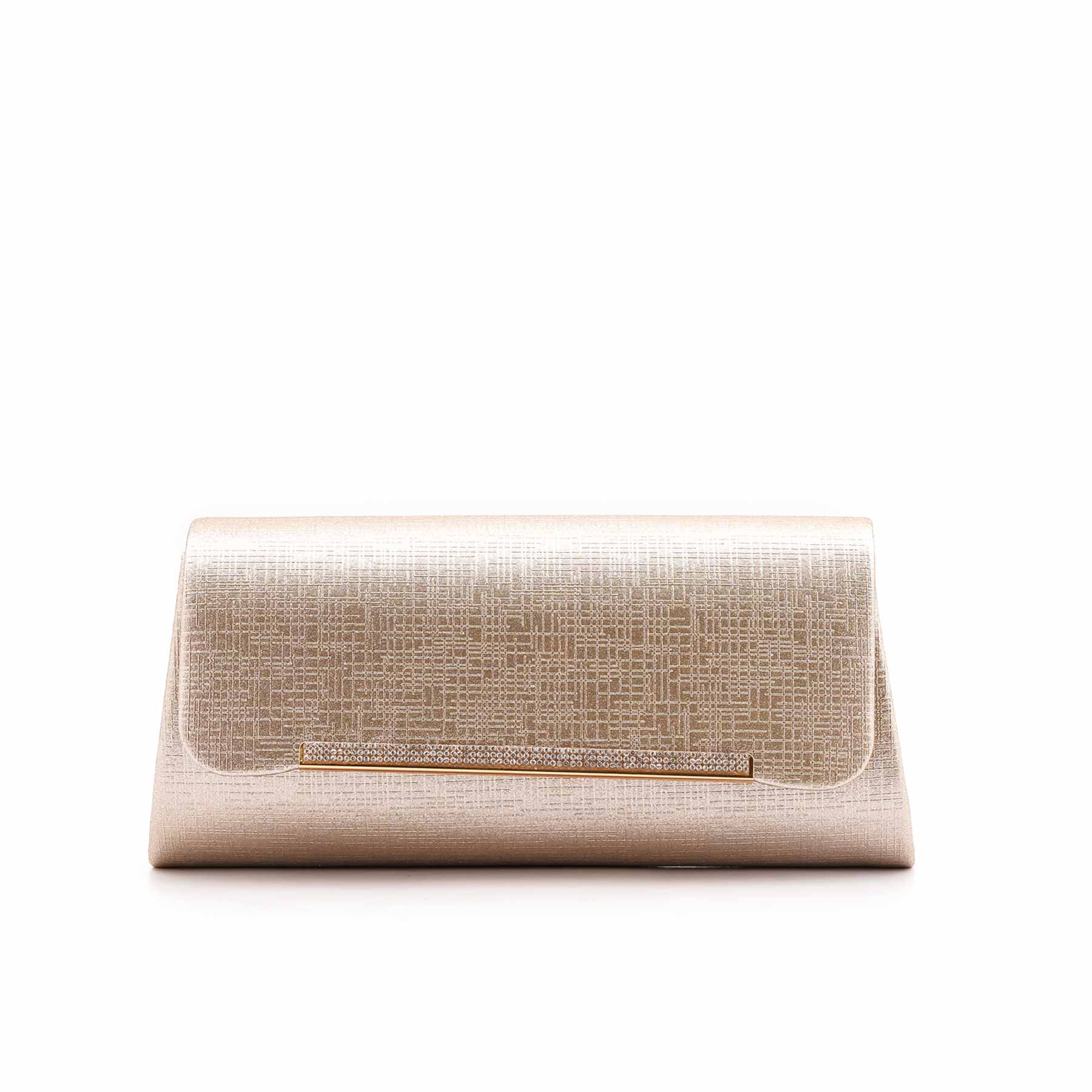 Golden Fancy Clutch For Ladies P24419 - Image 4
