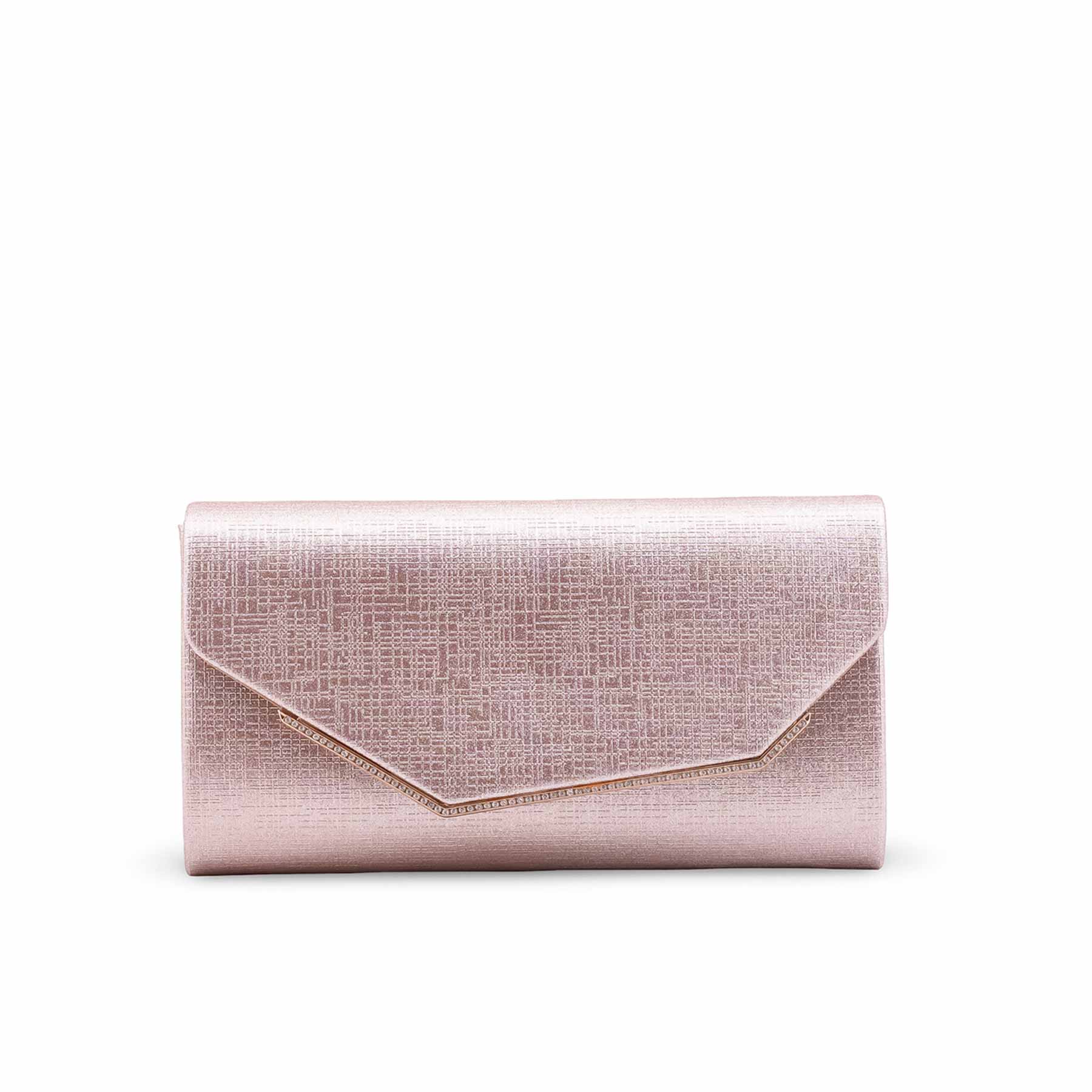Golden Fancy Clutch For Ladies P24456 - Image 2