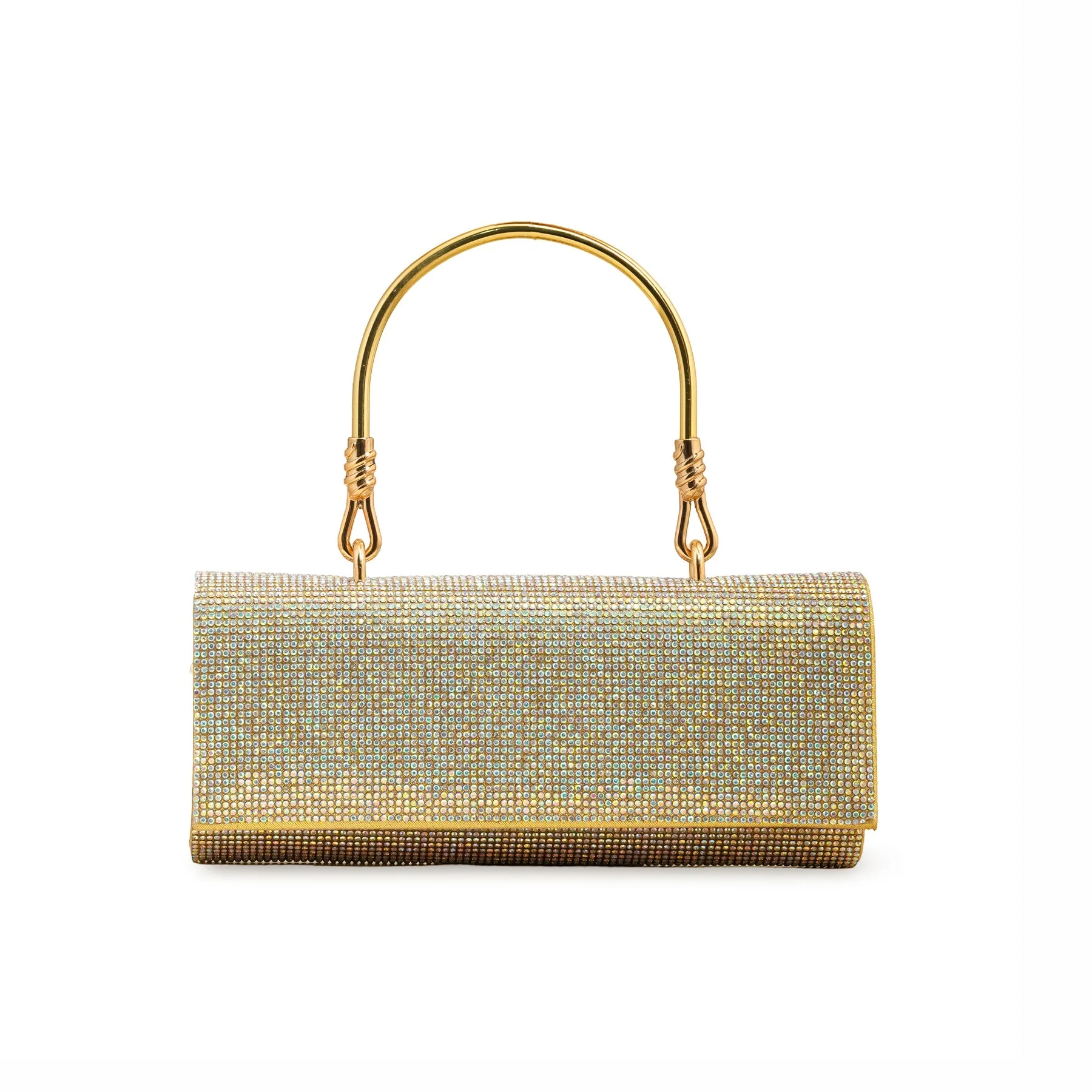 Golden Fancy Clutch For Women P24231 - Image 2