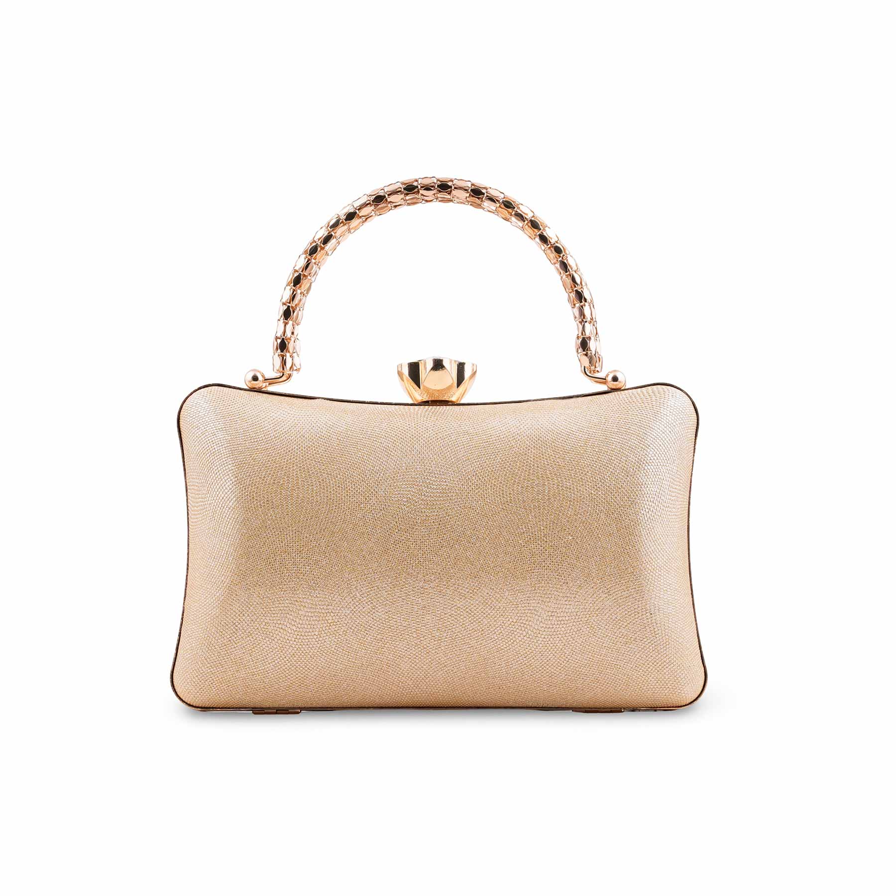 Golden Fancy Clutch For Women P24403 - Image 2