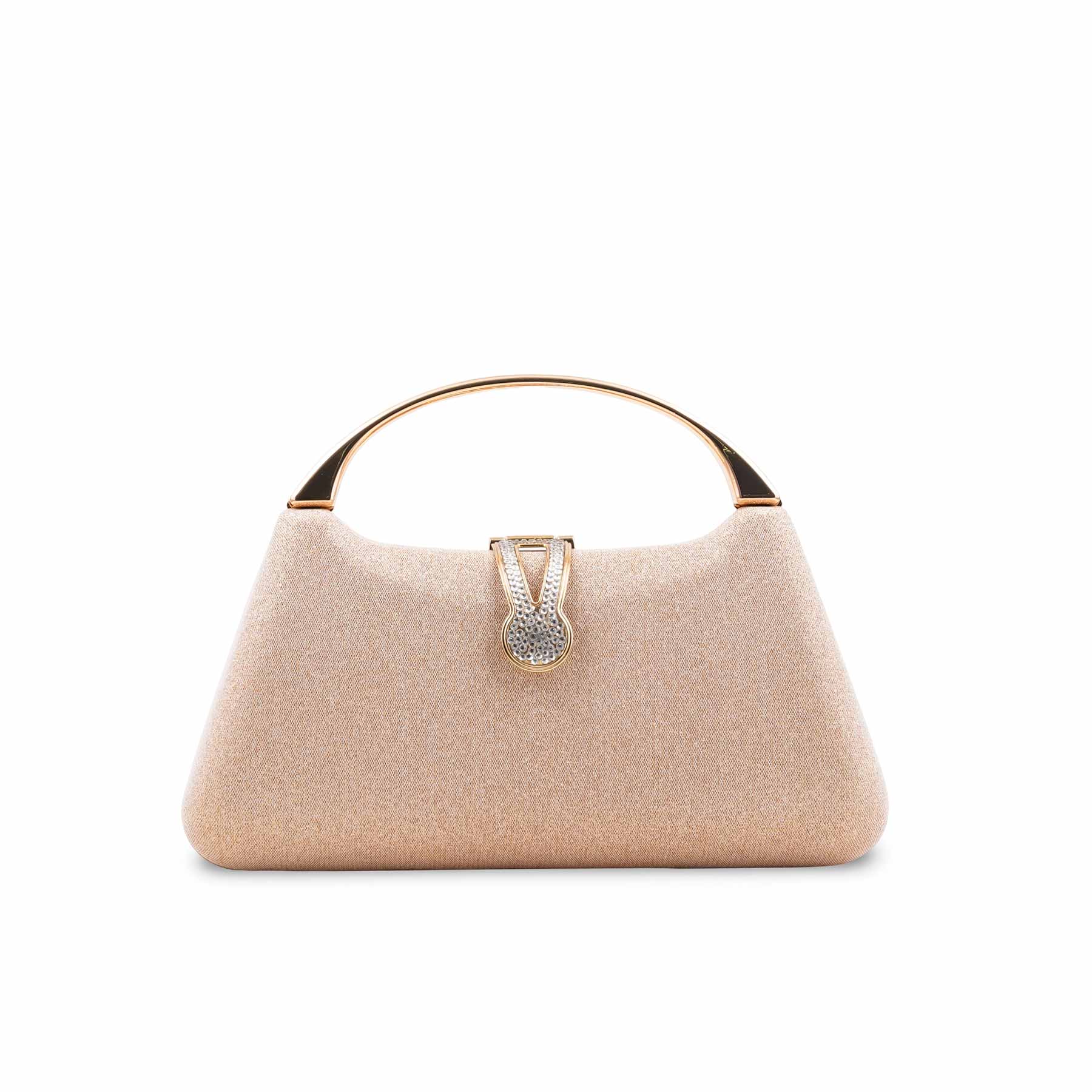 Golden Fancy Clutch For Women P24404 - Image 2