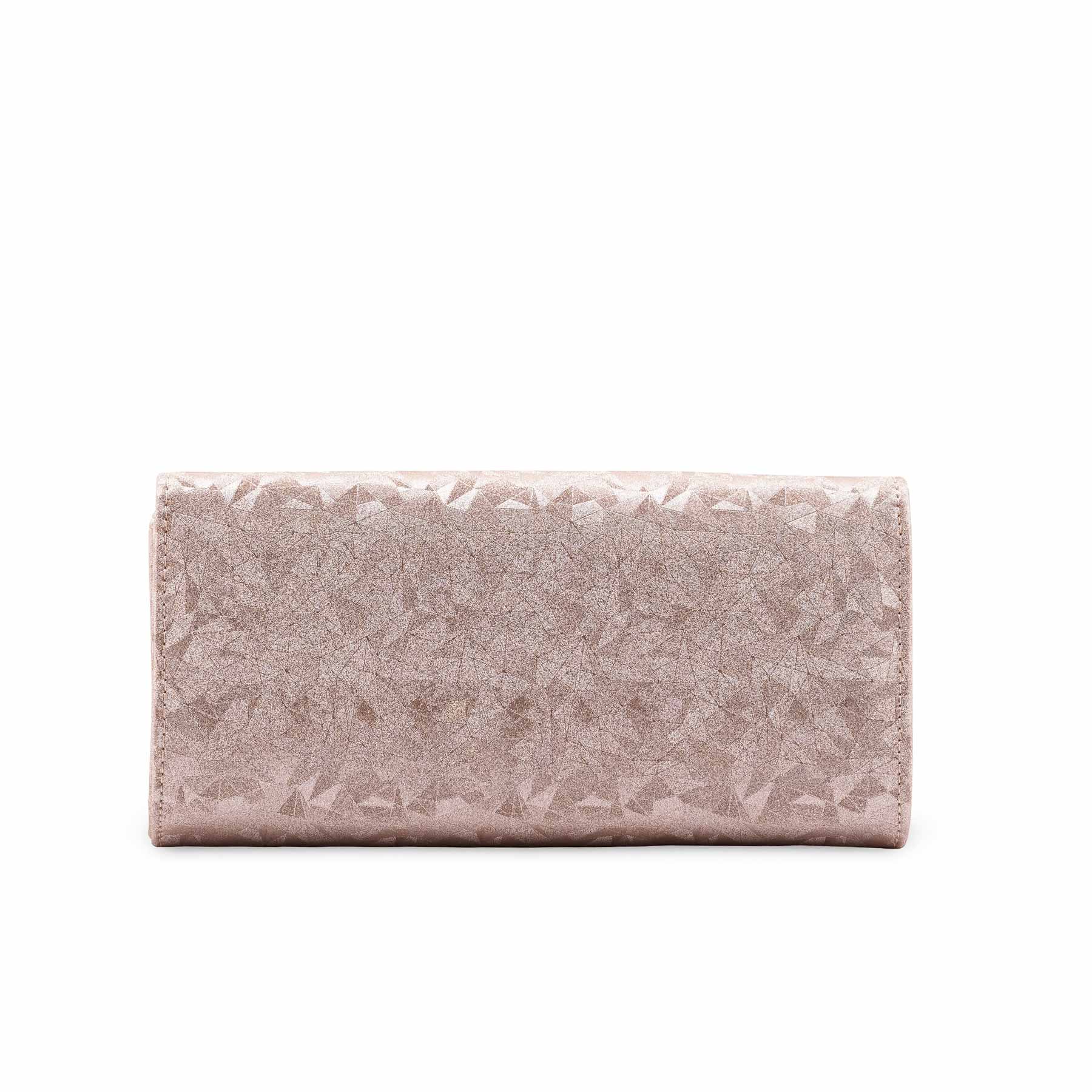 Golden Fancy Clutch For Women P24425 - Image 4