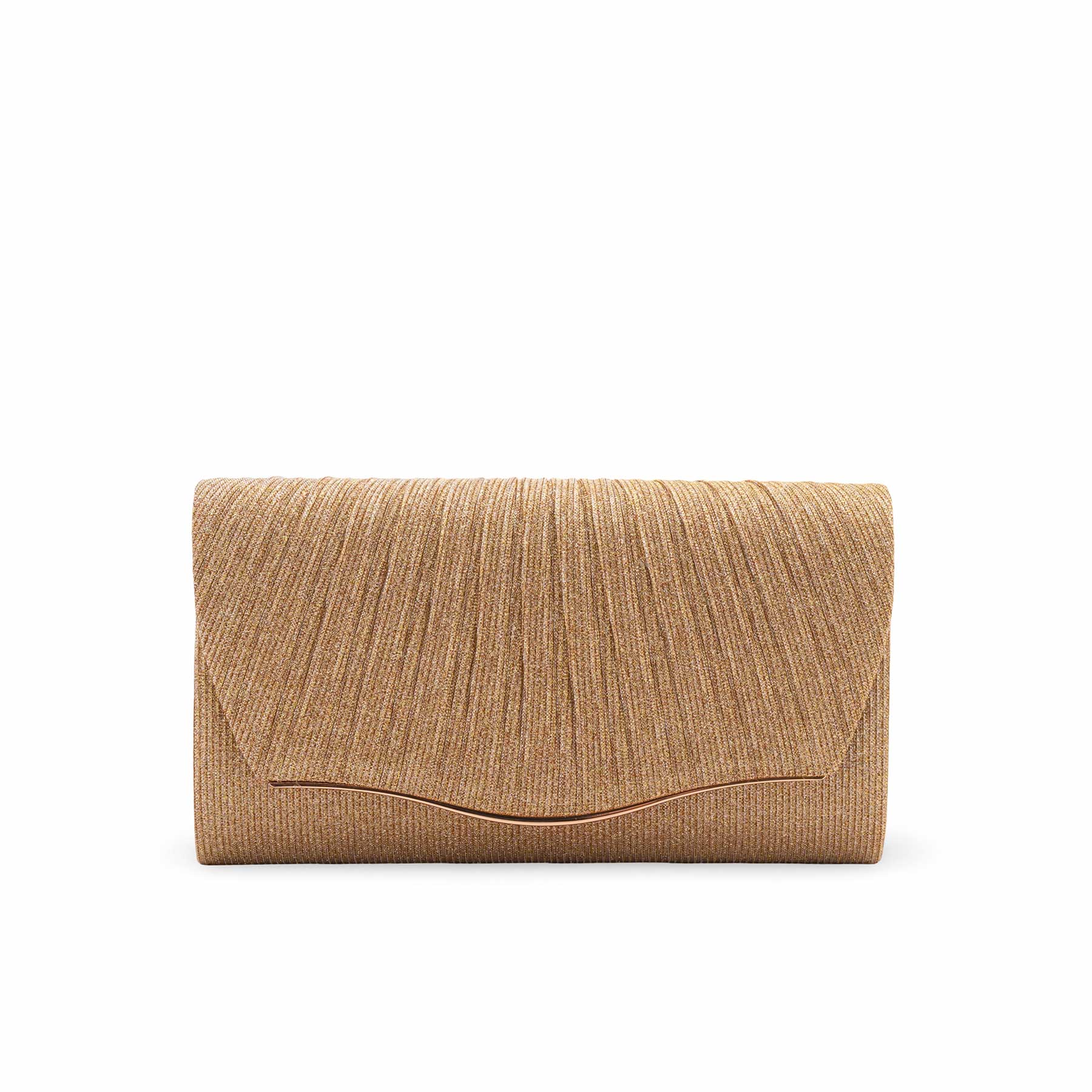 Golden Fancy Clutch For Women P24427 - Image 2