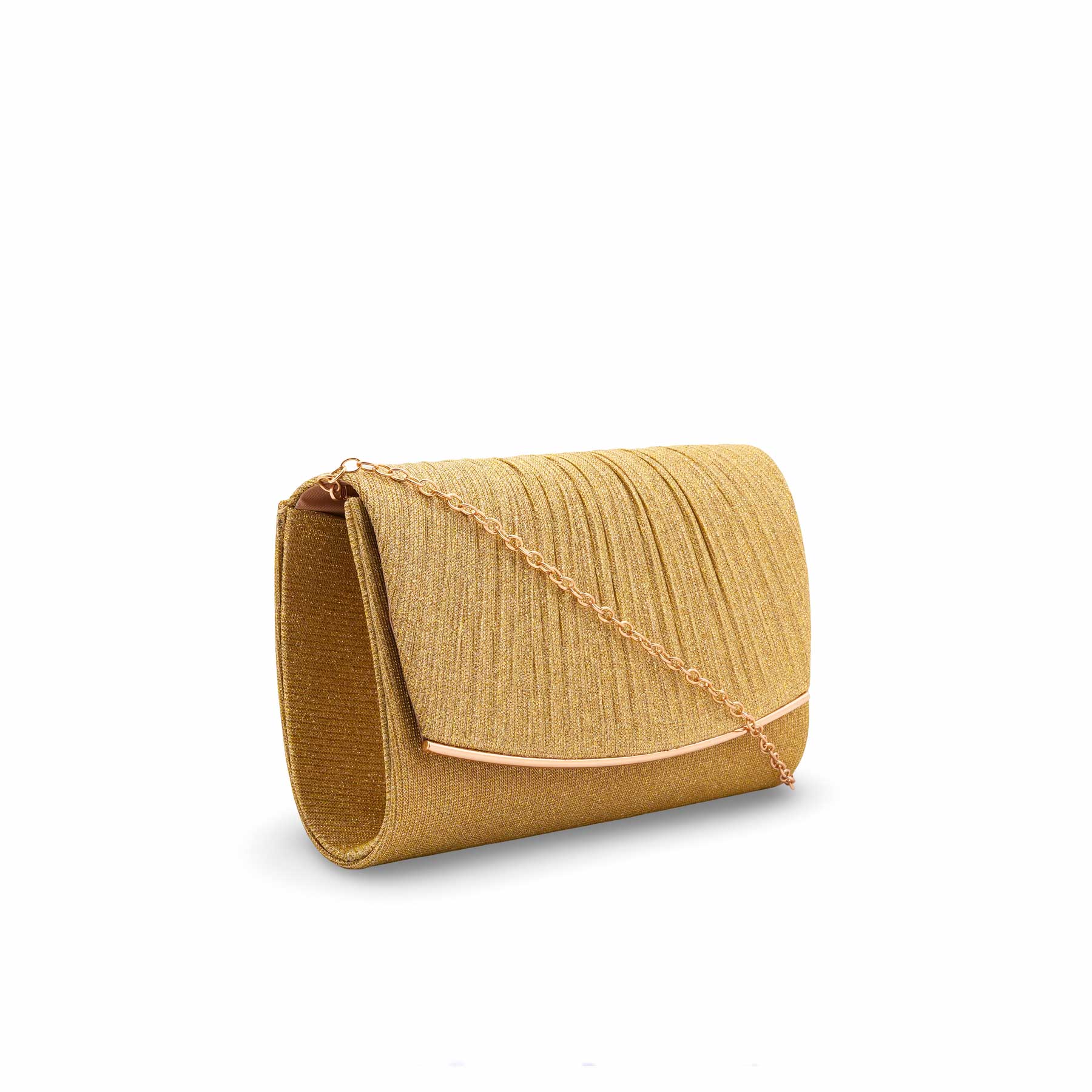 Golden Fancy Clutch For Women P24429 - Image 3