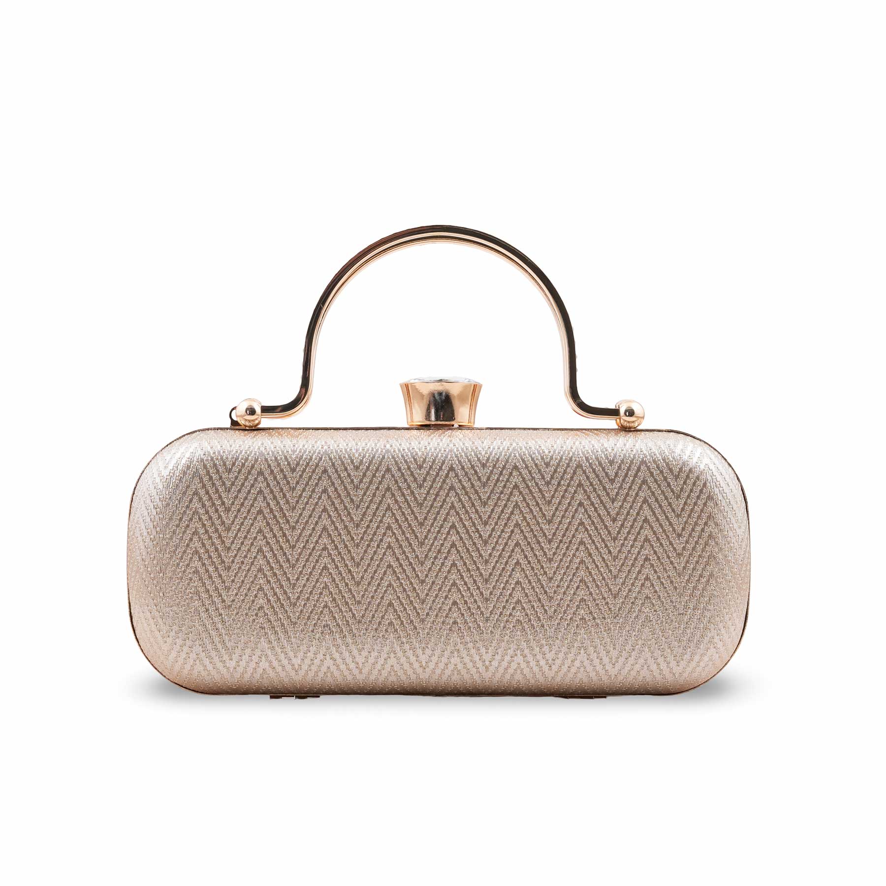 Golden Fancy Clutch For Women P24432 - Image 4