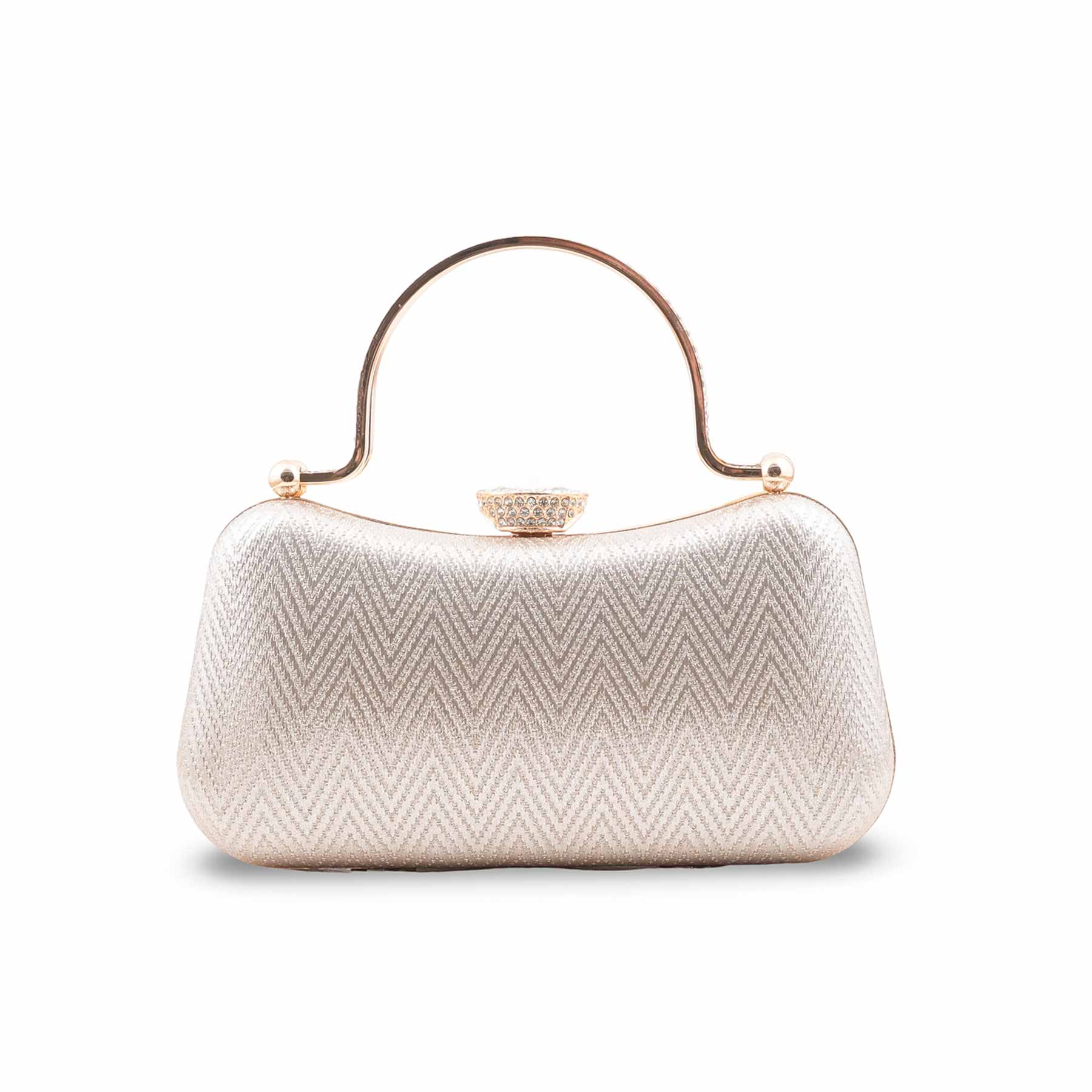 Golden Fancy Clutch For Women P24434 - Image 4