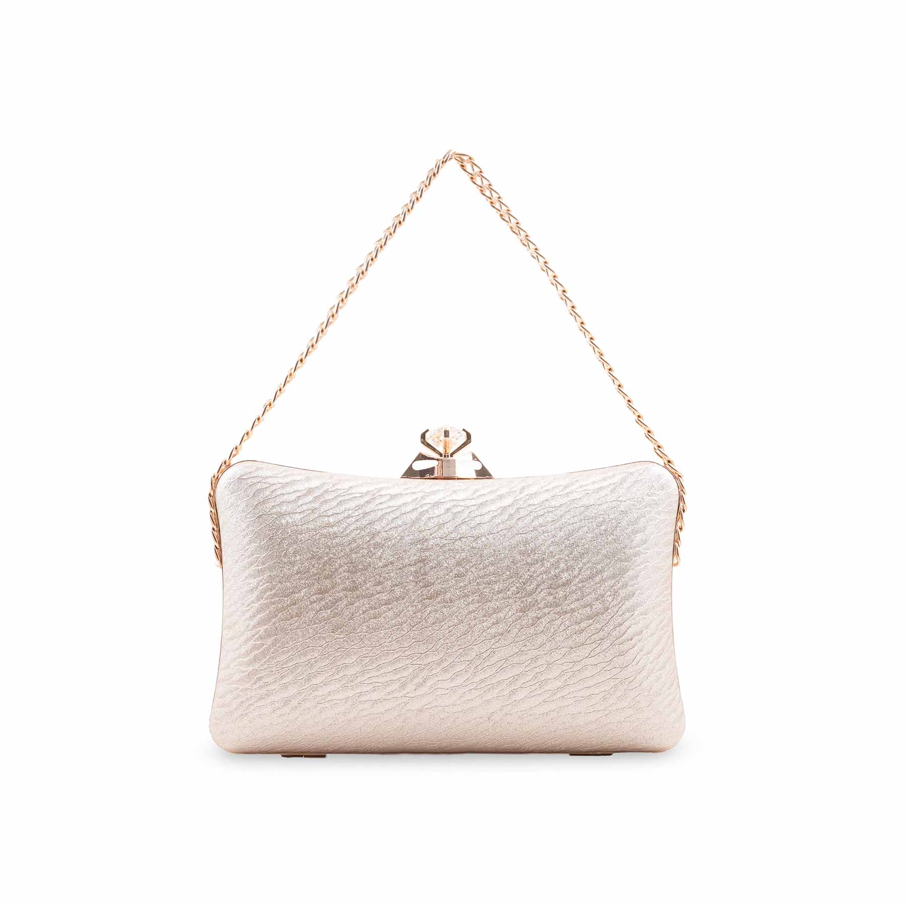 Golden Fancy Clutch For Women P24435 - Image 4