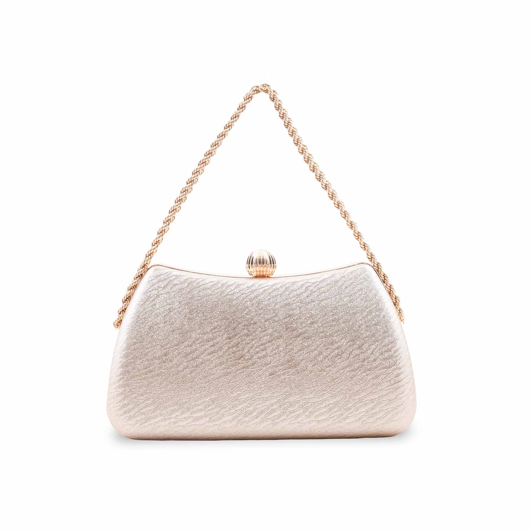 Golden Fancy Clutch For Women P24436 - Image 4