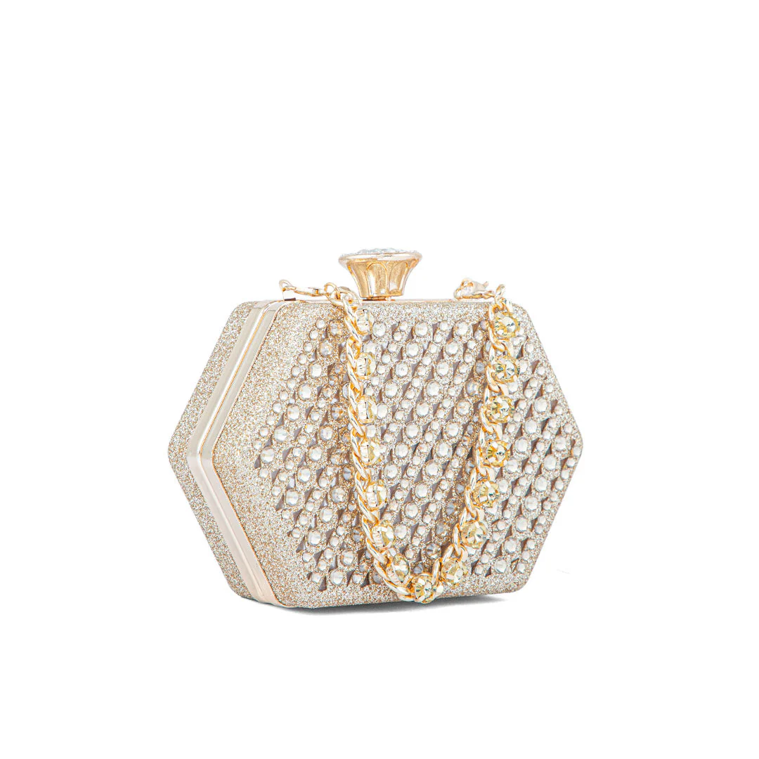 Golden Fancy Clutch P24191 - Image 2
