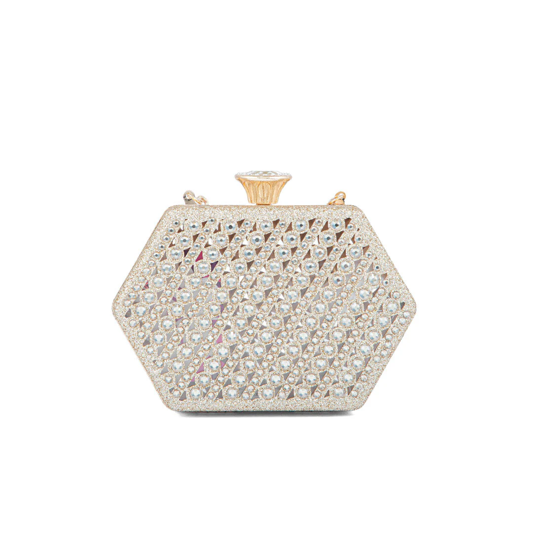 Golden Fancy Clutch P24191 - Image 3