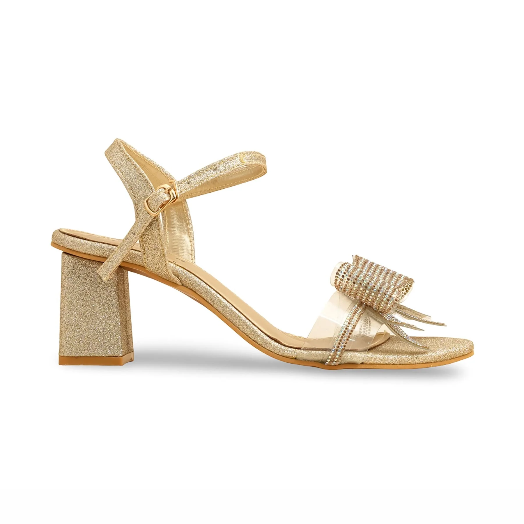 Golden Fancy Sandal FN6140 - Image 2