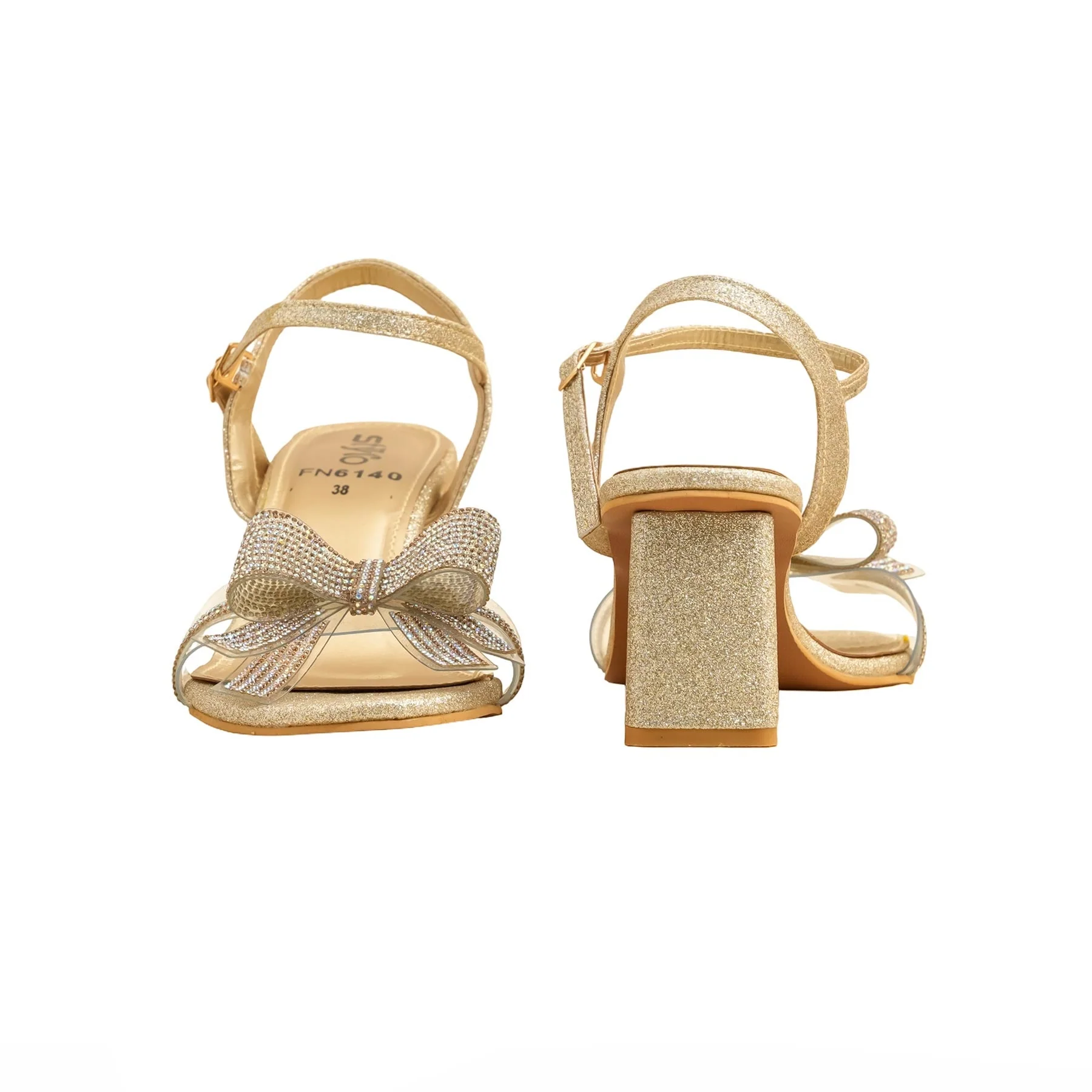 Golden Fancy Sandal FN6140 - Image 4