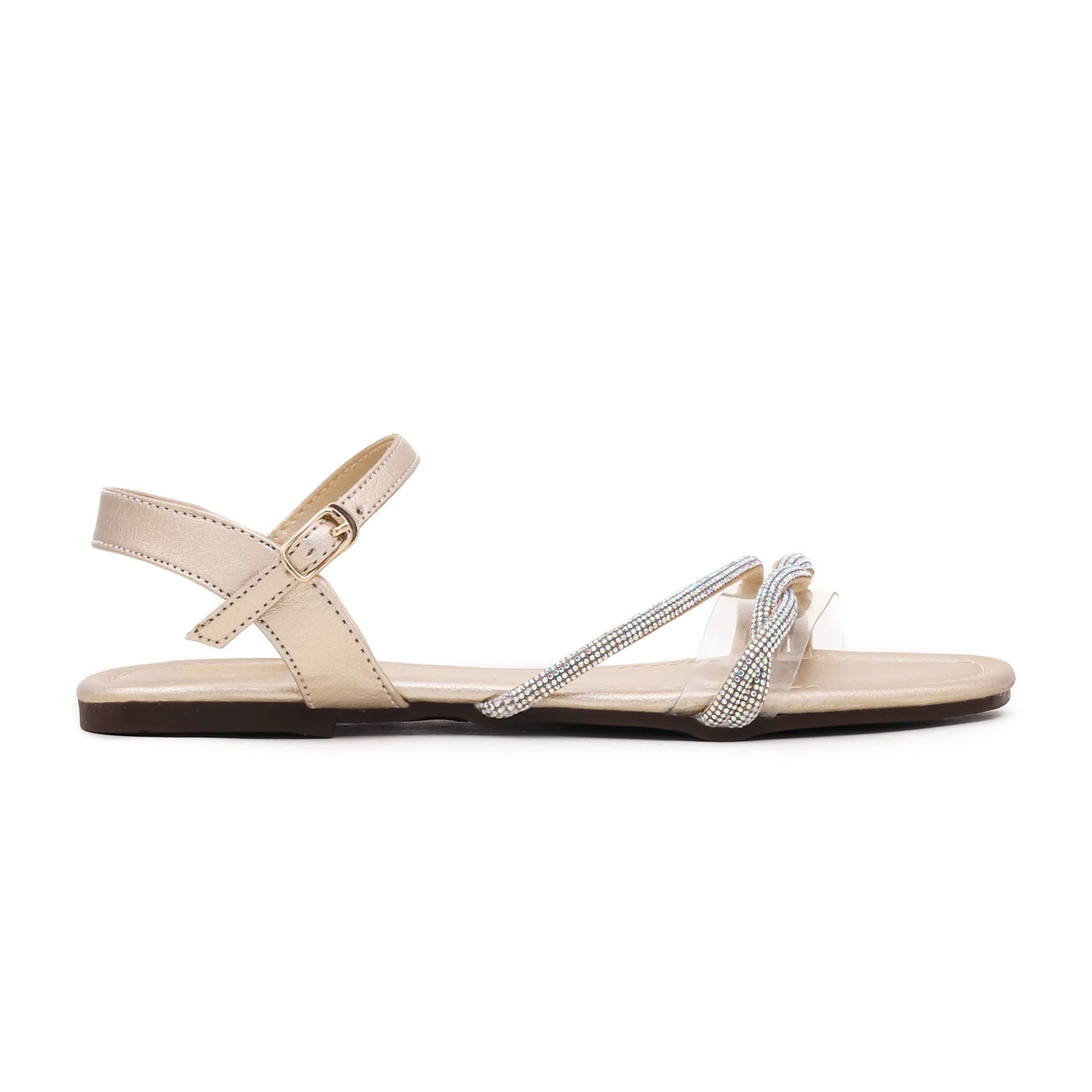 Golden Fancy Sandal FN5584 - Image 2