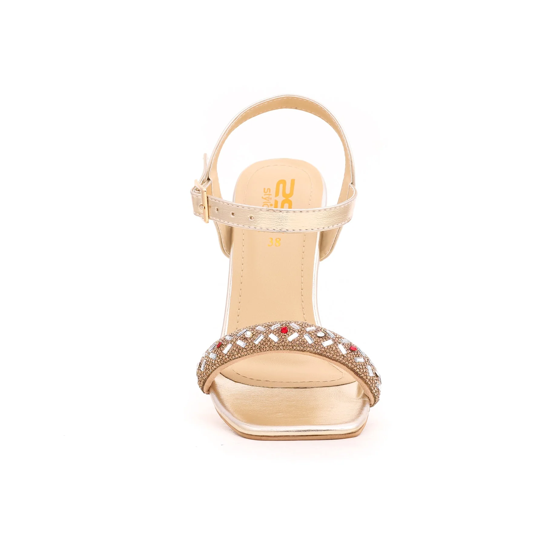 Golden Fancy Sandal FN5603 - Image 3
