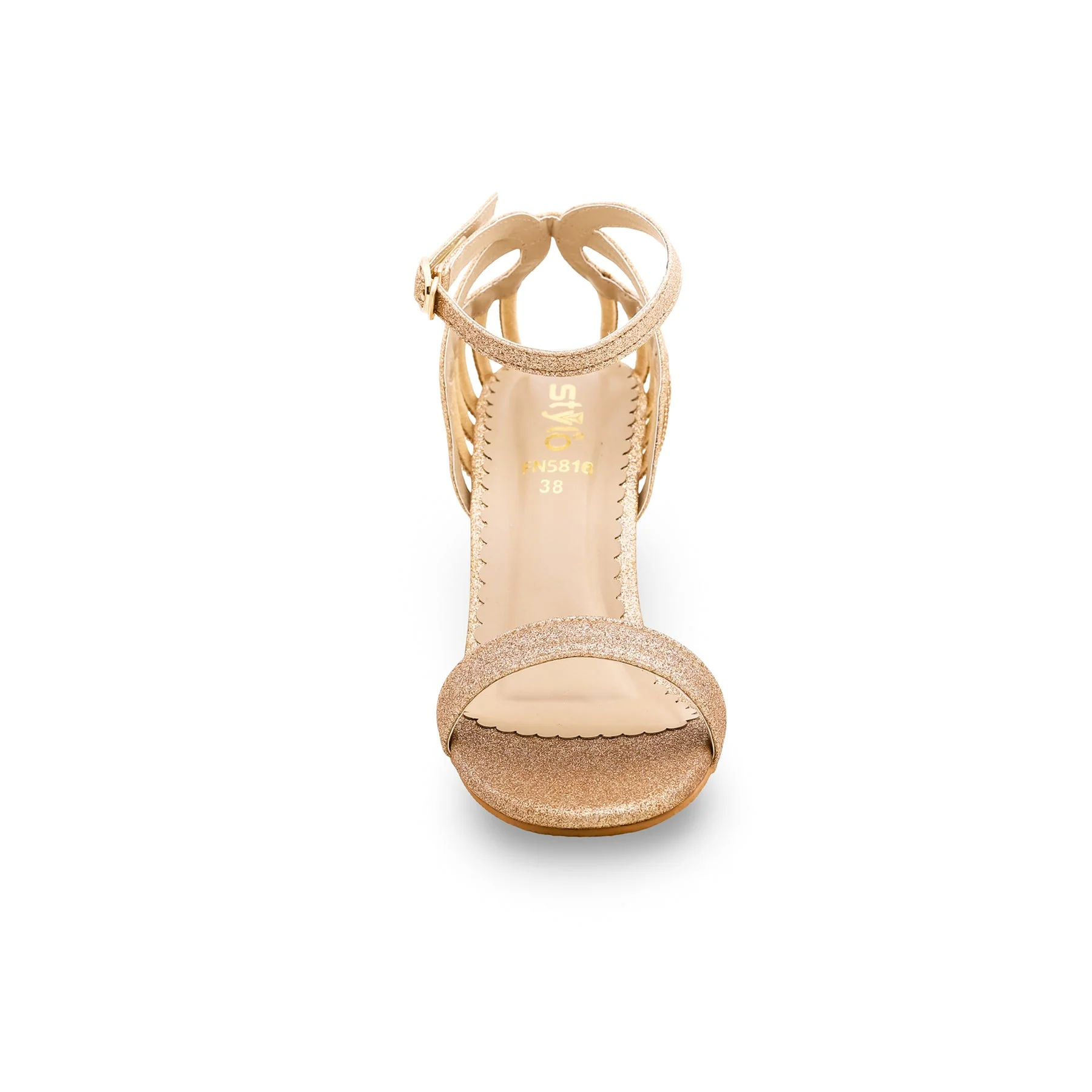 Golden Fancy Sandal FN5816 - Image 3