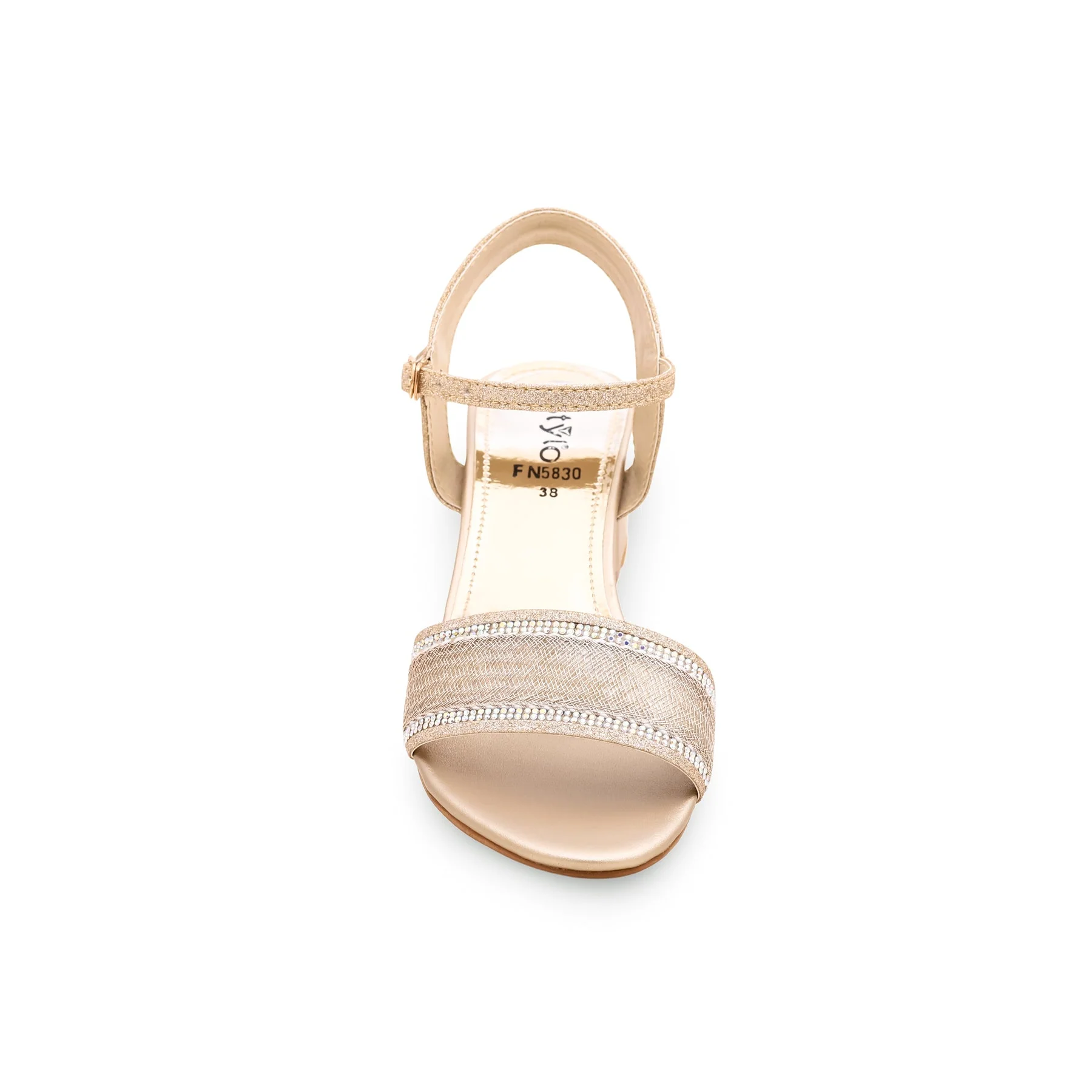Golden Fancy Sandal FN5830 - Image 3