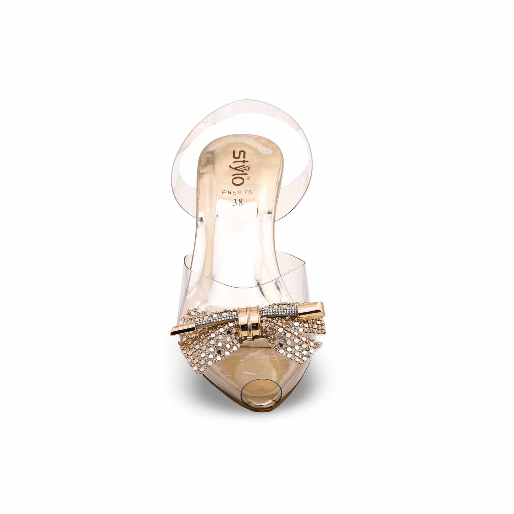 Golden Fancy Sandal FN5876 - Image 3